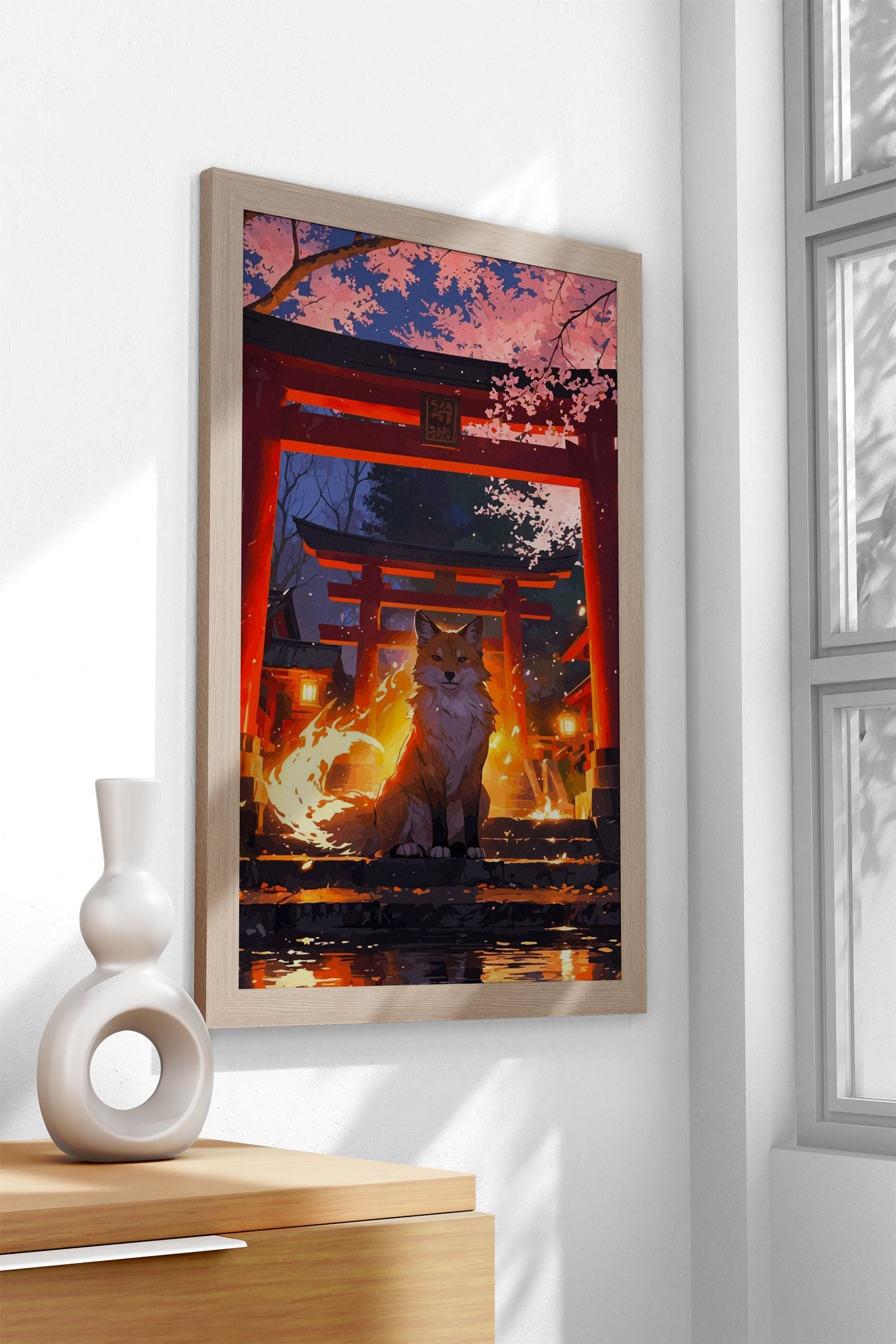 Mystic Kitsune Gate Asian Style Poster | Wall Art for Home & Office | High-Quality Print - High-Quality Visual Display