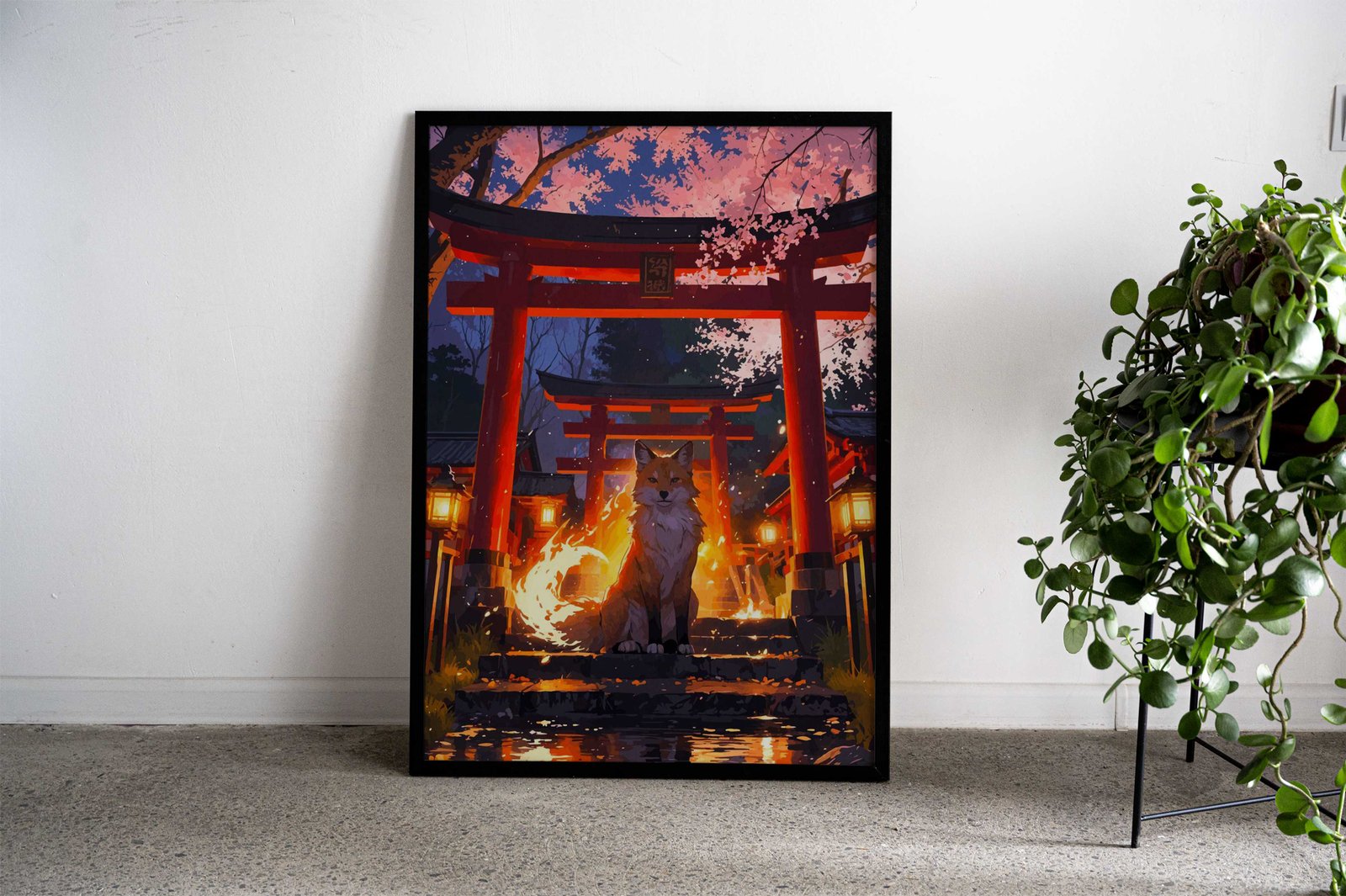 Mystic Kitsune Gate Asian Style Poster | Wall Art for Home & Office | High-Quality Print - High-Quality Visual Display