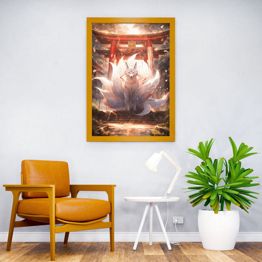 Mystic Kitsune Gateway Asian Style Poster | W all Art for Home & Office | High-Quality Print - High-Quality Visual Display