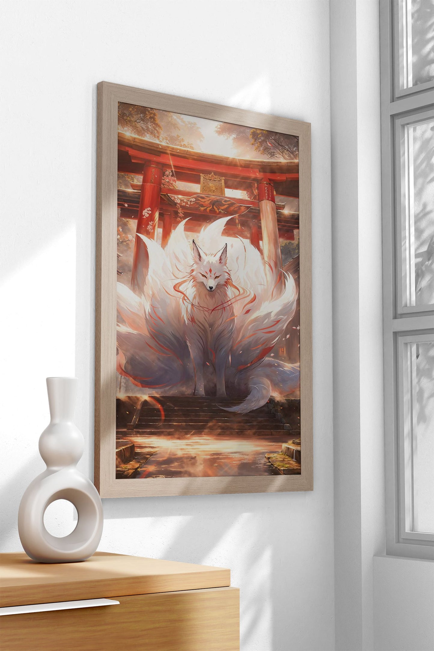 Mystic Kitsune Gateway Asian Style Poster | W all Art for Home & Office | High-Quality Print - High-Quality Visual Display