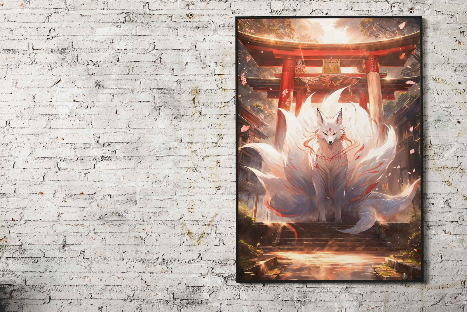 Mystic Kitsune Gateway Asian Style Poster | W all Art for Home & Office | High-Quality Print - High-Quality Visual Display