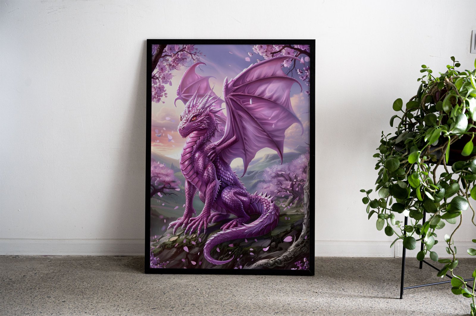 Mystic Lucky Dragon Asian Style Poster | Wall  Art for Home & Office | High-Quality Print - High-Quality Visual Display