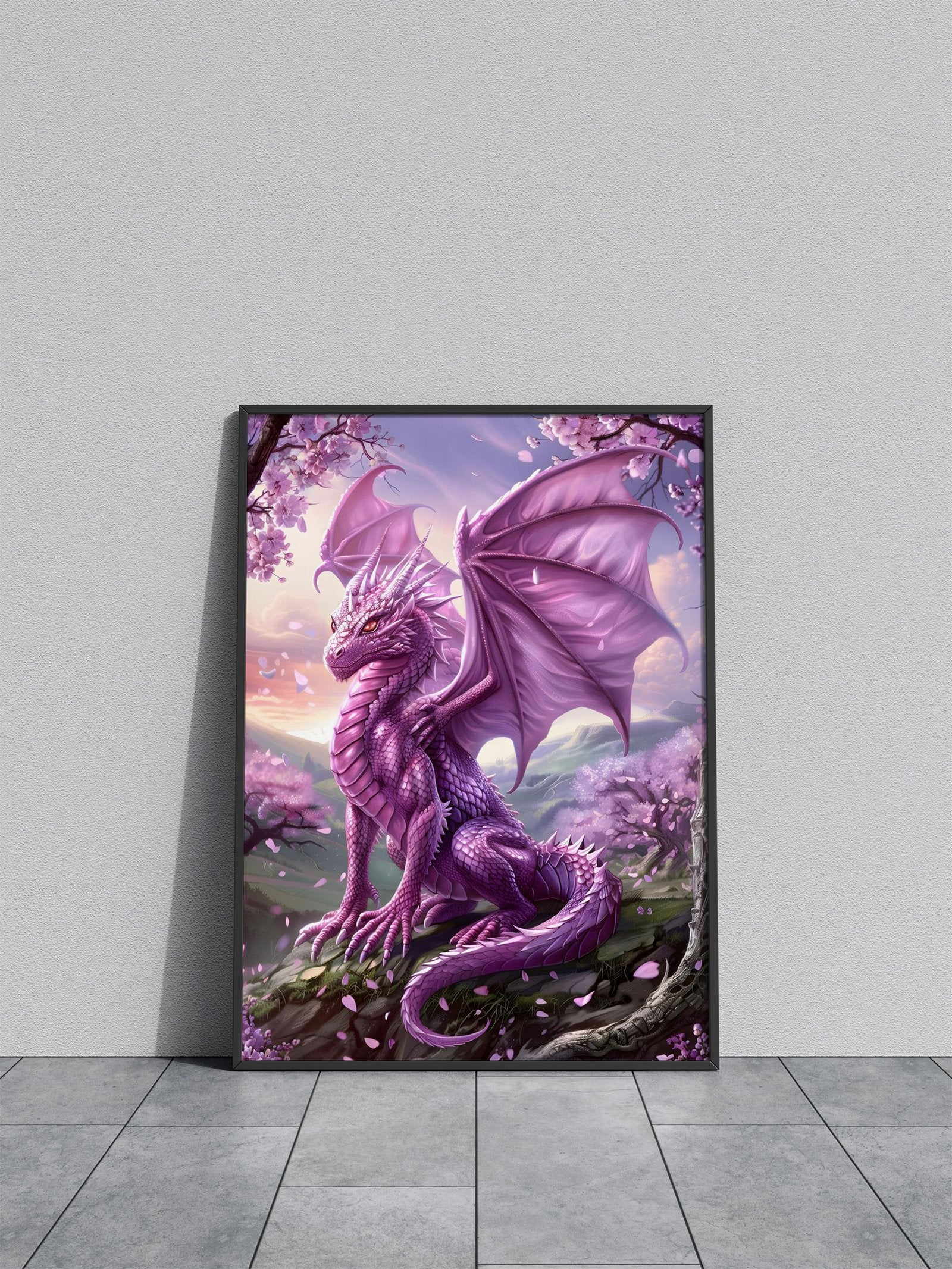 Mystic Lucky Dragon Asian Style Poster | Wall  Art for Home & Office | High-Quality Print - High-Quality Visual Display