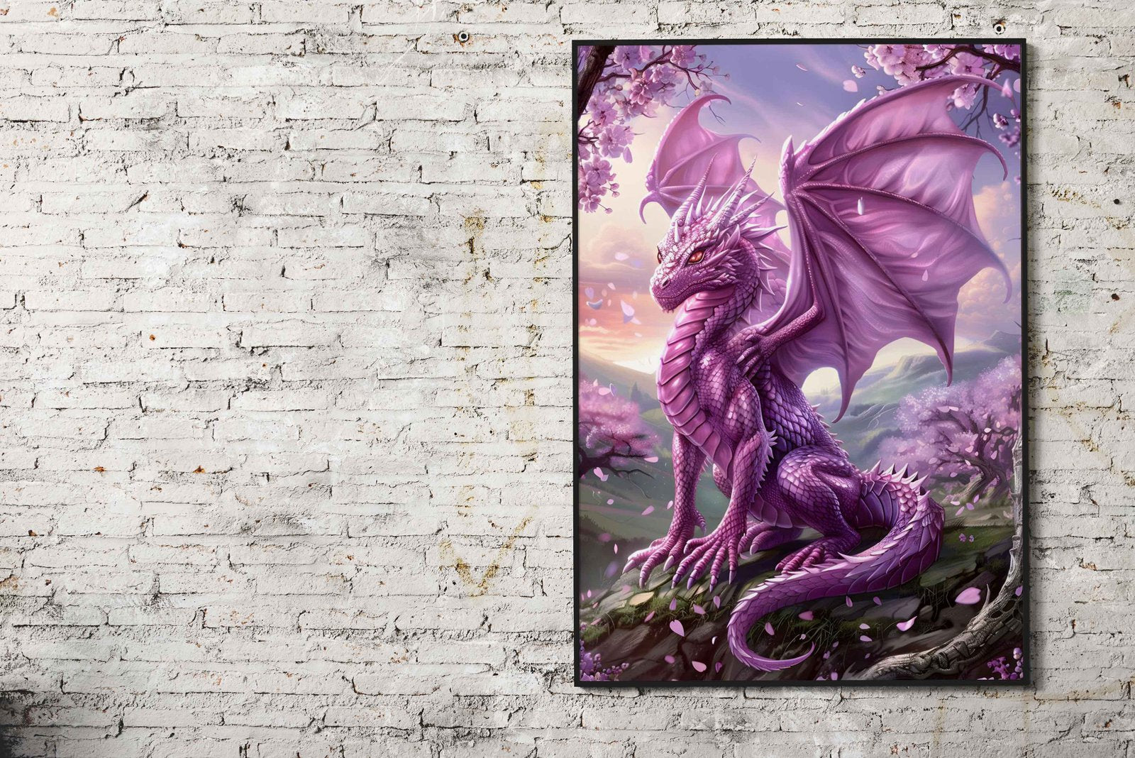 Mystic Lucky Dragon Asian Style Poster | Wall  Art for Home & Office | High-Quality Print - High-Quality Visual Display