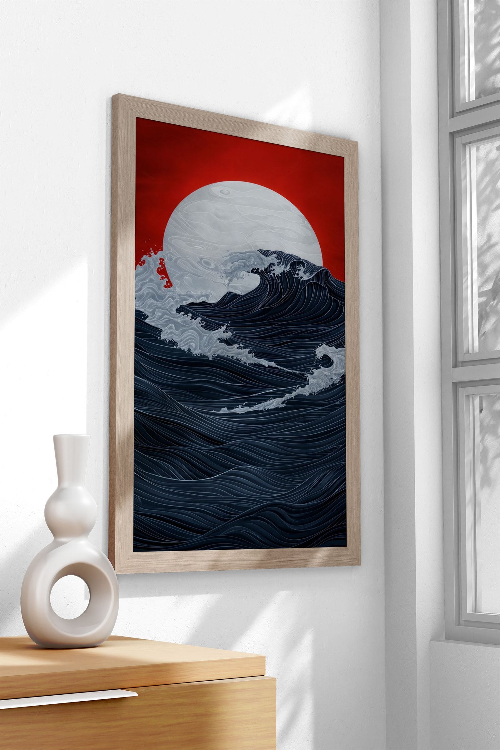 Mystic Tides Asian Style Poster | Wall Art for H ome & Office | High-Quality Print - High-Quality Visual Display