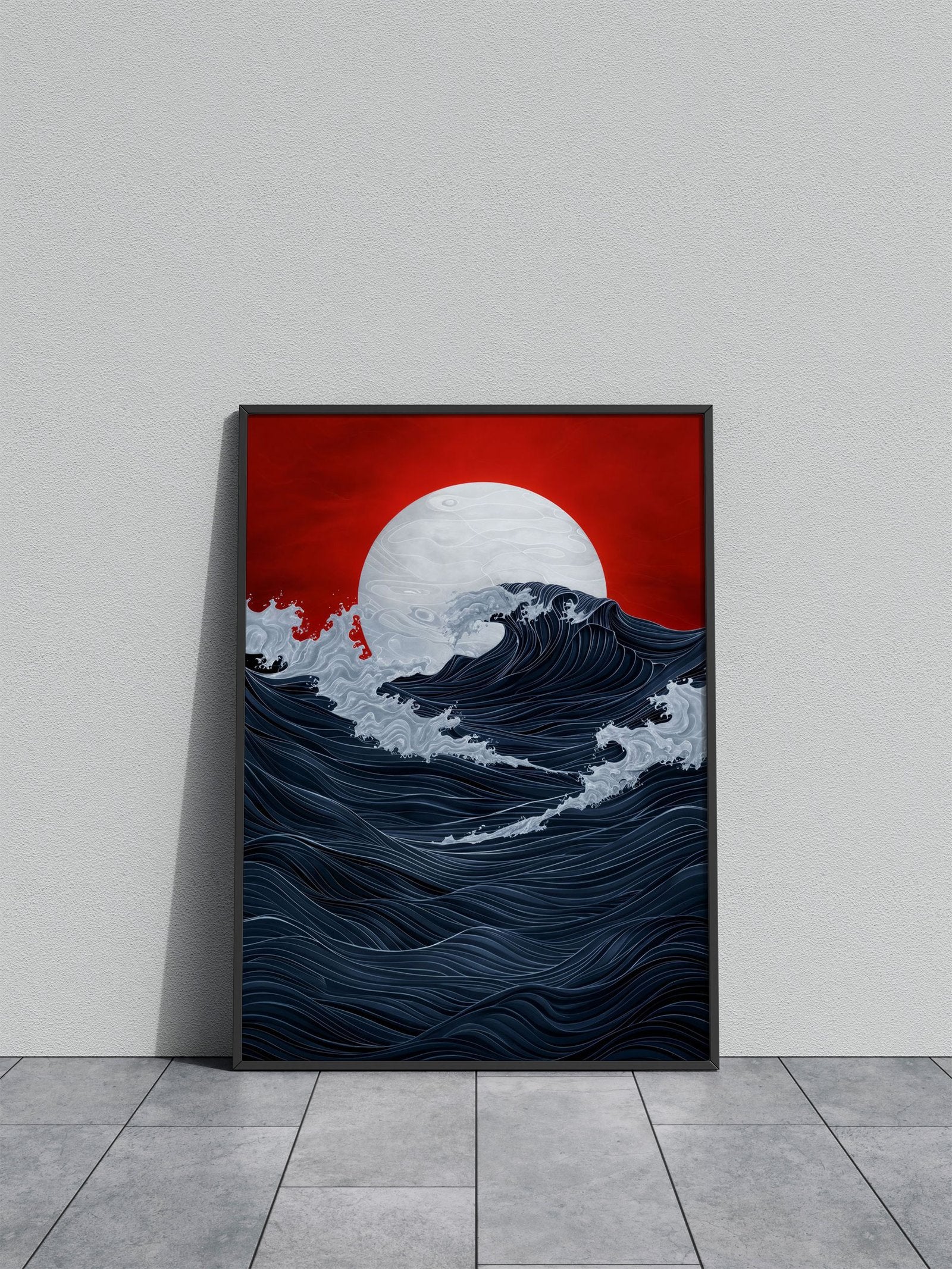 Mystic Tides Asian Style Poster | Wall Art for H ome & Office | High-Quality Print - High-Quality Visual Display