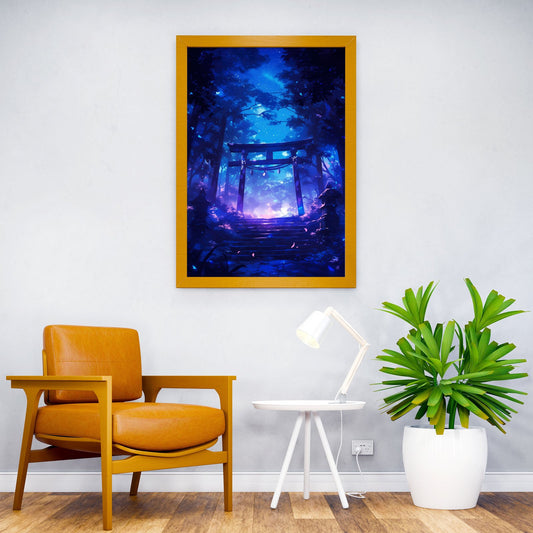 Mystic Torii Twilight Asian Style Poster | Wall A rt for Home & Office | High-Quality Print - High-Quality Visual Display