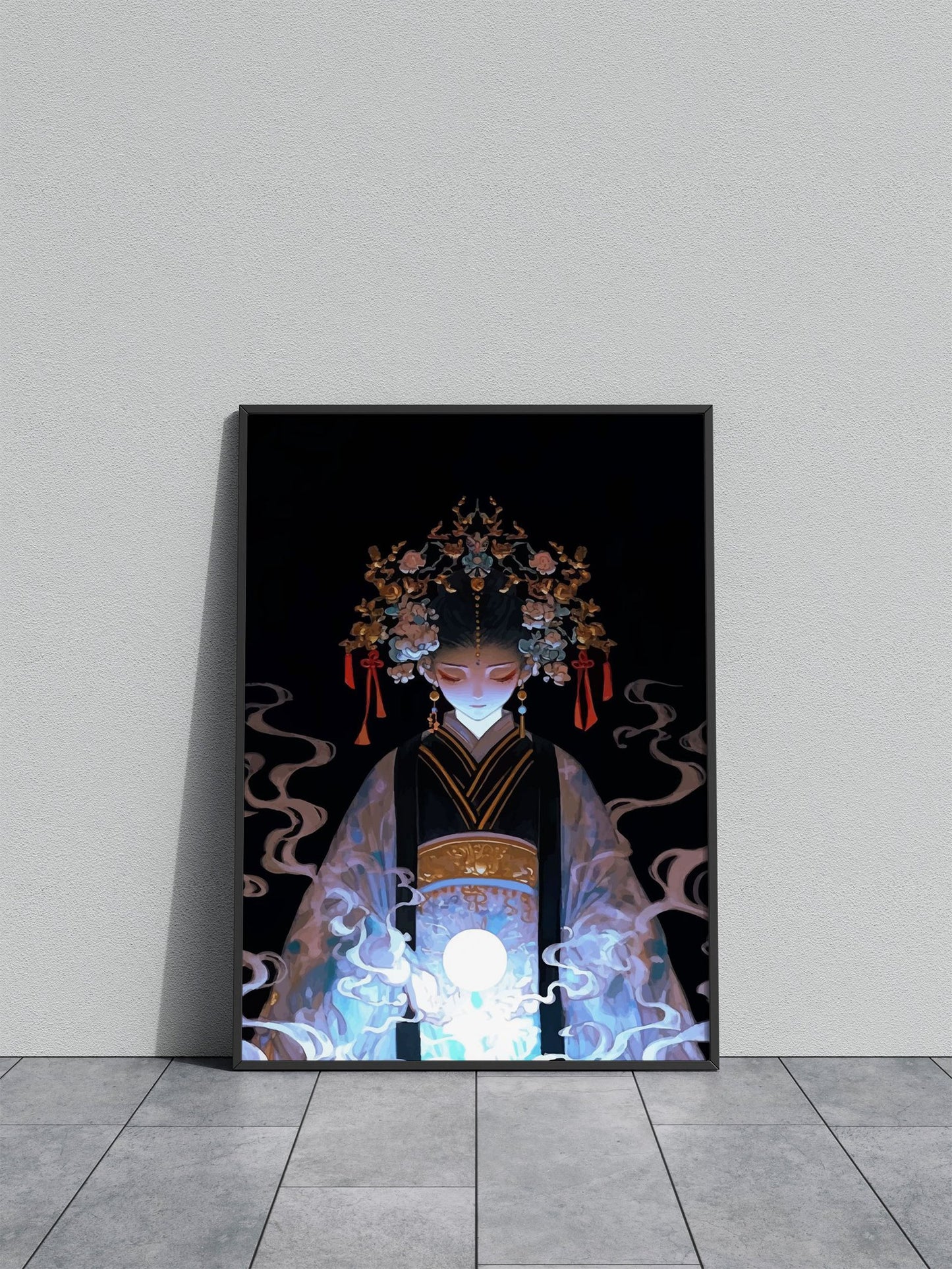 Mystical Asian Princess Asian Style Poster | W all Art for Home & Office | High-Quality Print - High-Quality Visual Display