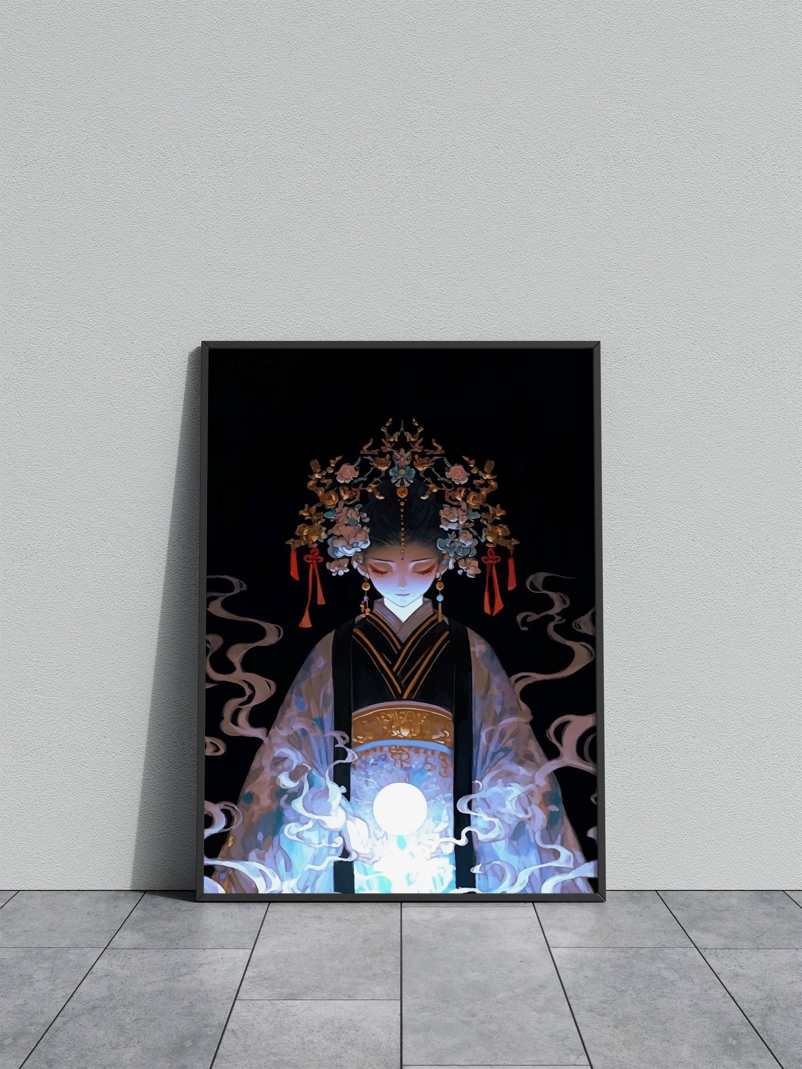 Mystical Asian Princess Asian Style Poster | W all Art for Home & Office | High-Quality Print - High-Quality Visual Display