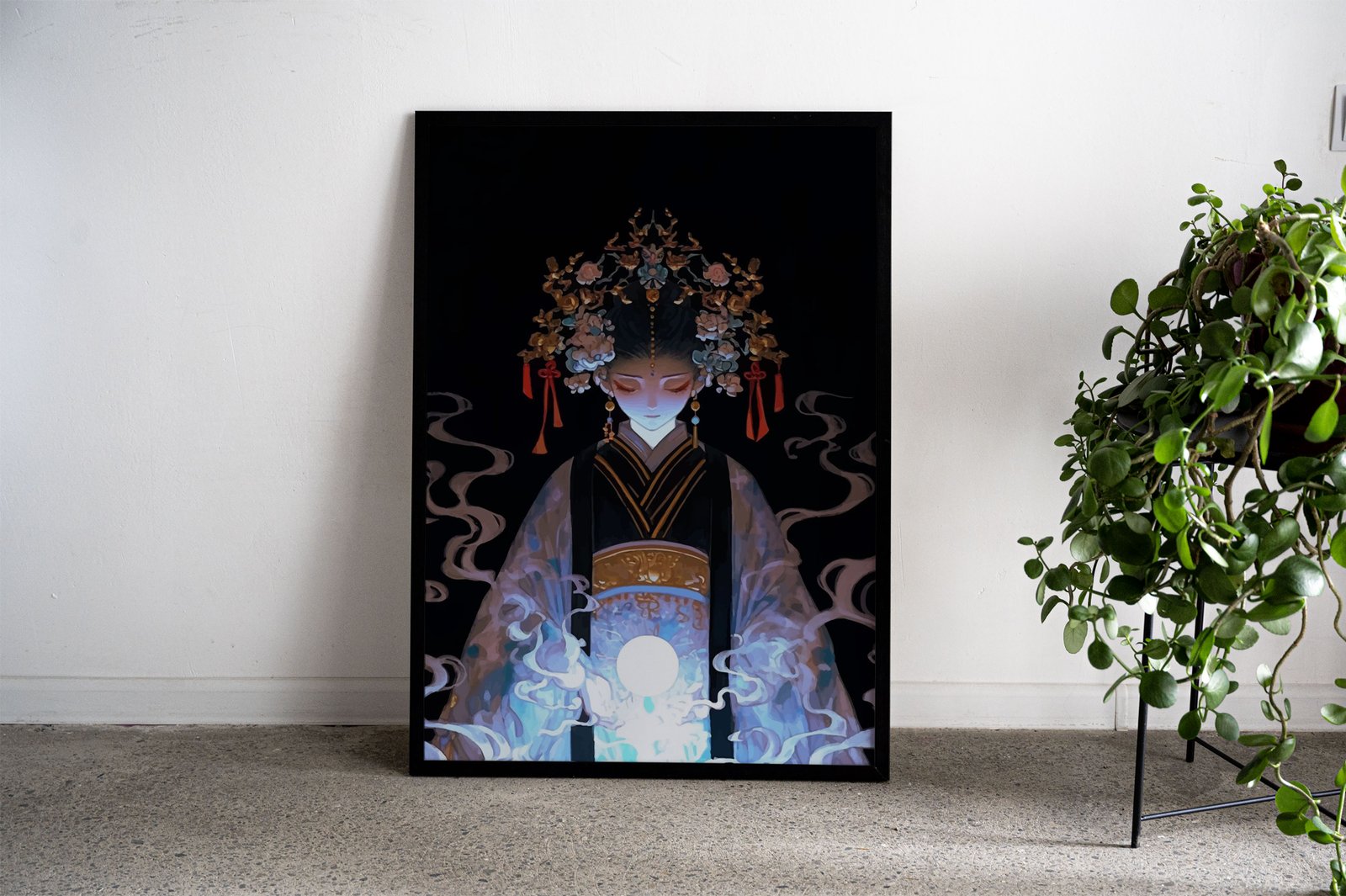 Mystical Asian Princess Asian Style Poster | W all Art for Home & Office | High-Quality Print - High-Quality Visual Display