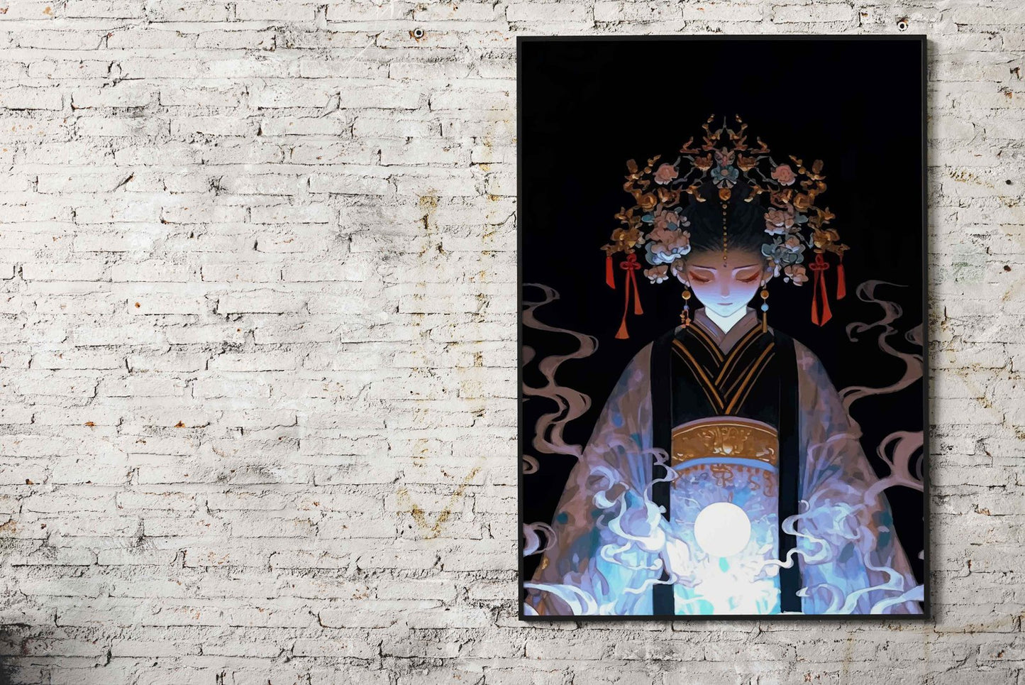 Mystical Asian Princess Asian Style Poster | W all Art for Home & Office | High-Quality Print - High-Quality Visual Display