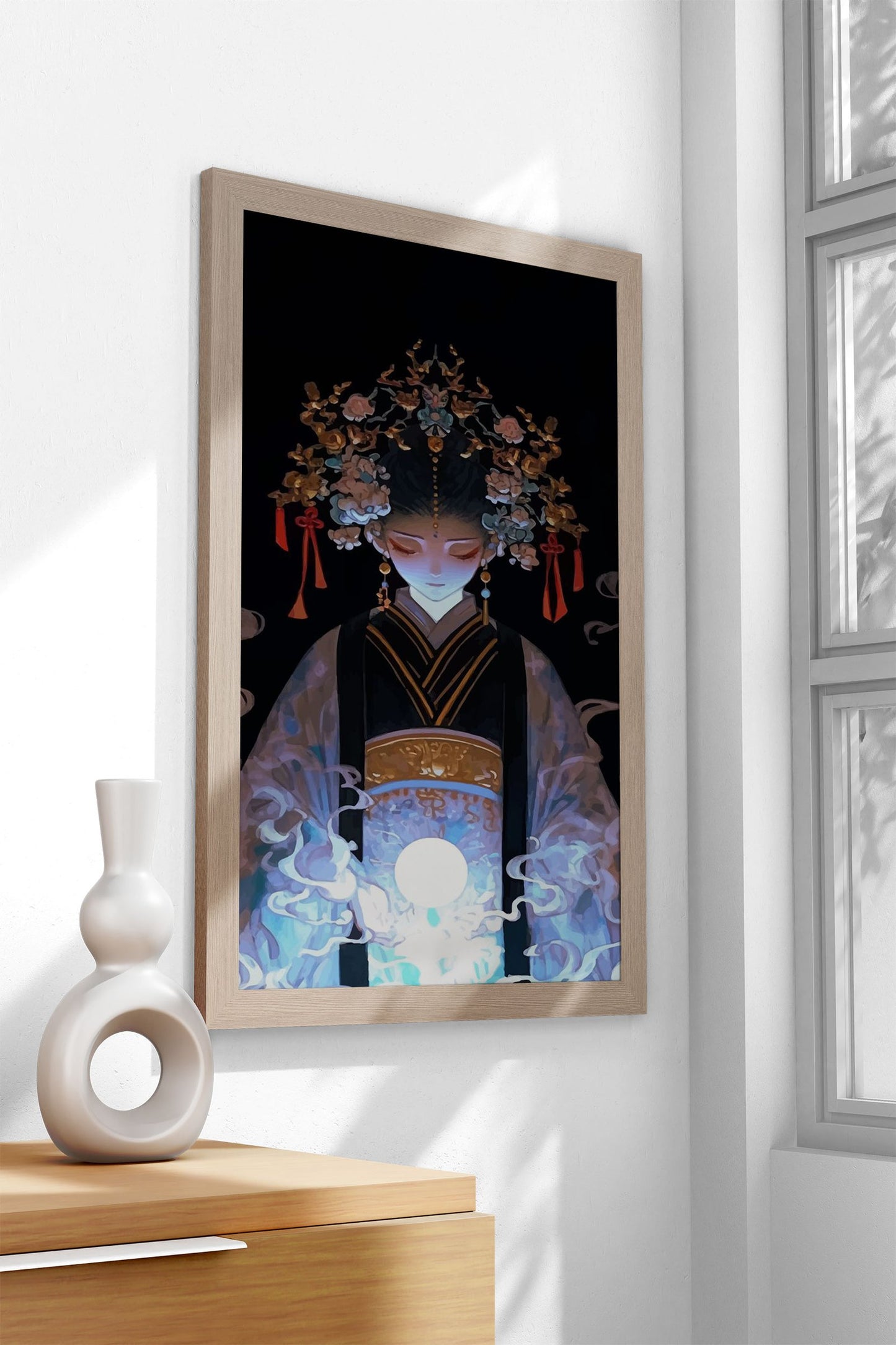 Mystical Asian Princess Asian Style Poster | W all Art for Home & Office | High-Quality Print - High-Quality Visual Display