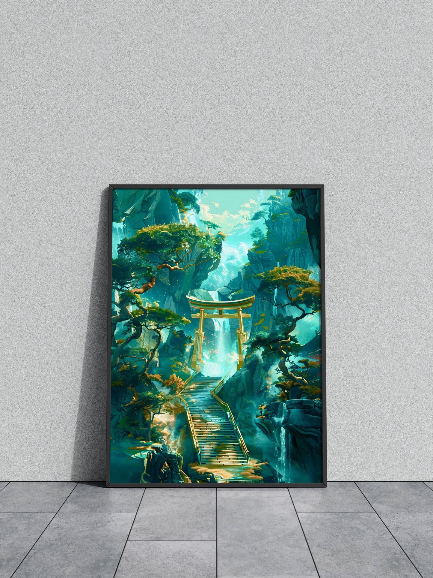 Mystical Asian landscape Asian Style Poster |  Wall Art for Home & Office | High-Quality Print - High-Quality Visual Display