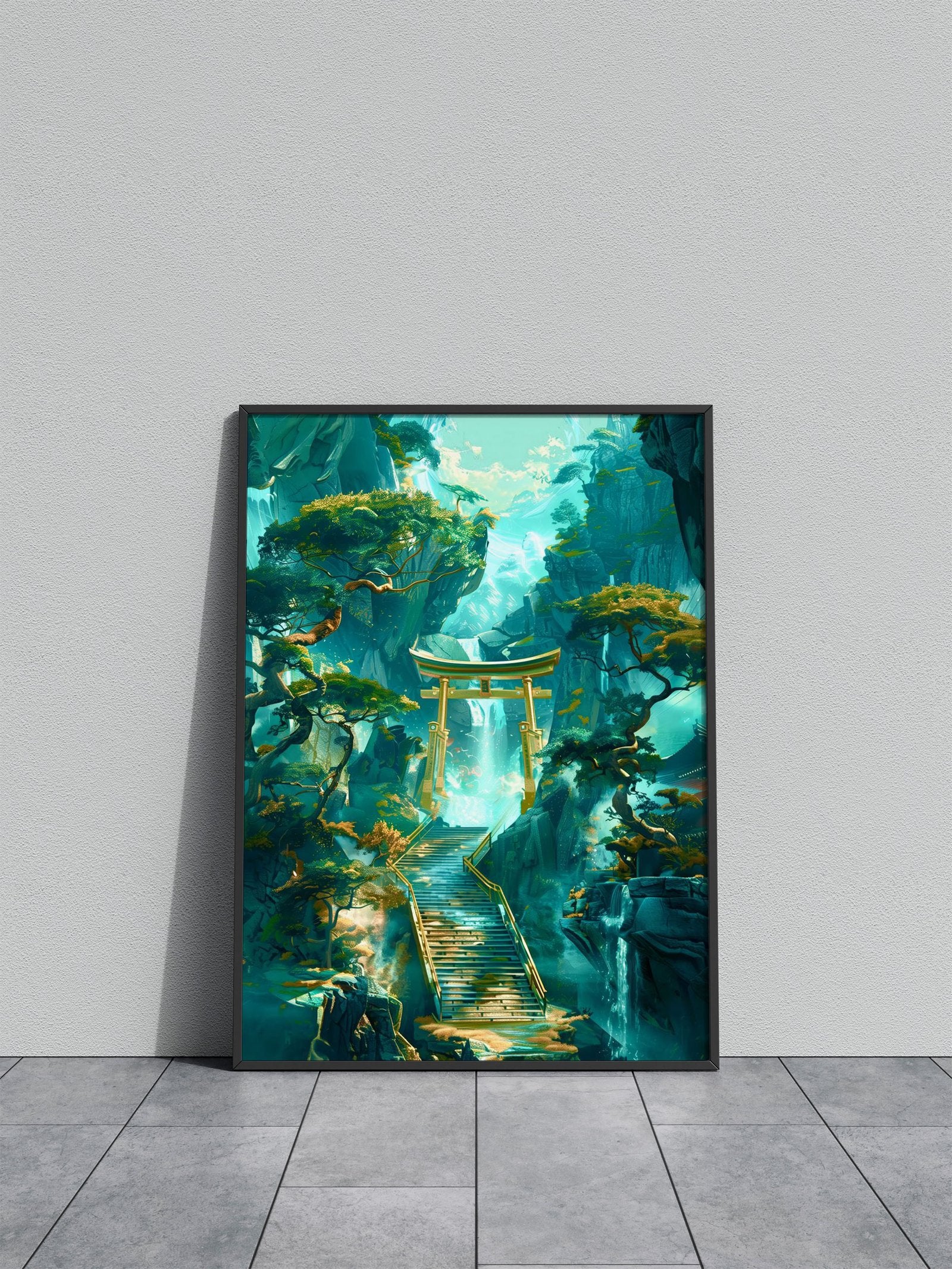 Mystical Asian landscape Asian Style Poster |  Wall Art for Home & Office | High-Quality Print - High-Quality Visual Display