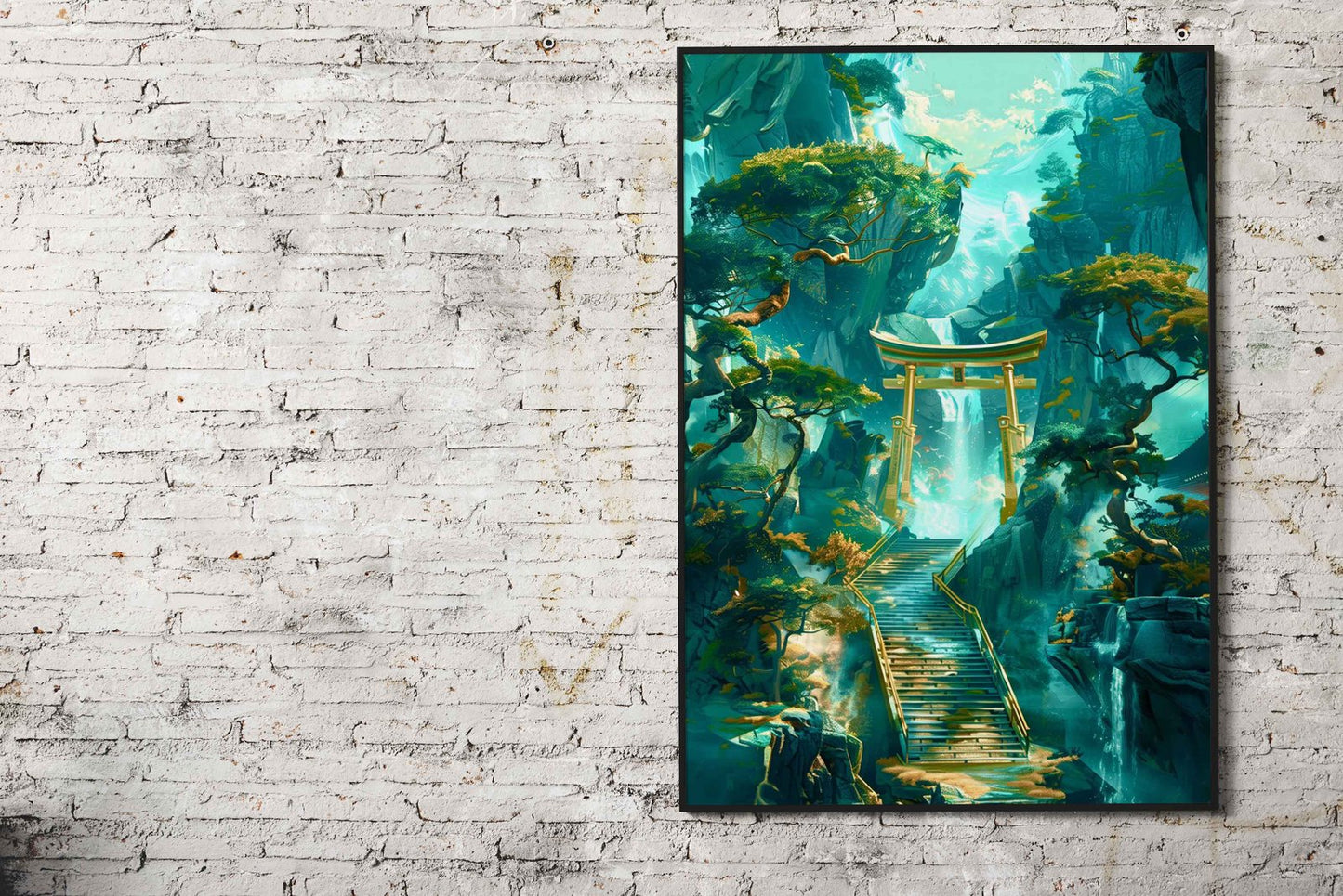 Mystical Asian landscape Asian Style Poster |  Wall Art for Home & Office | High-Quality Print - High-Quality Visual Display