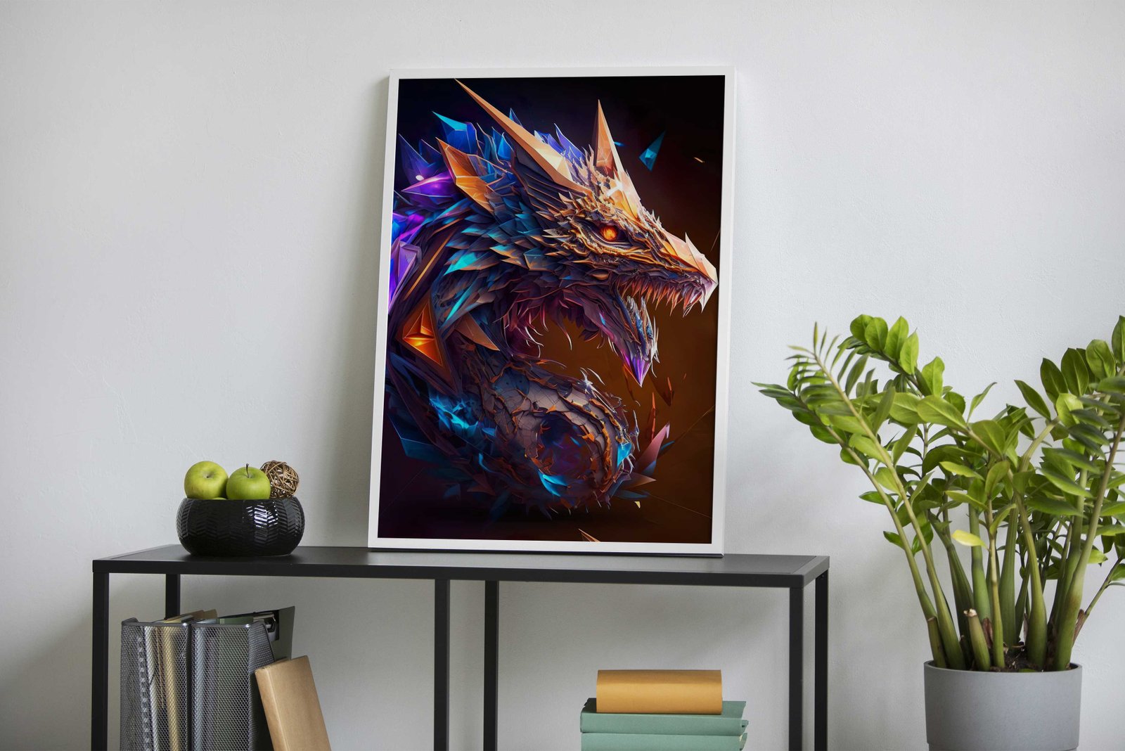 Mystical Dragon Head Asian Style Poster | Wal l Art for Home & Office | High-Quality Print - High-Quality Visual Display