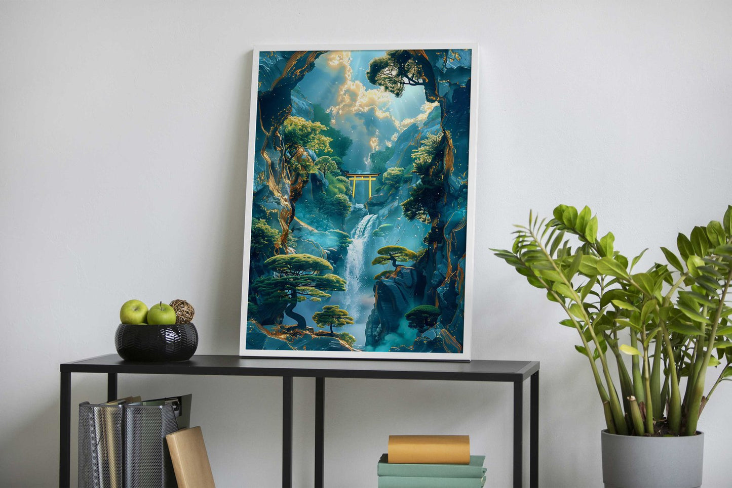 Mystical Forest Kintsugi Asian Style Poster | W all Art for Home & Office | High-Quality Print - High-Quality Visual Display
