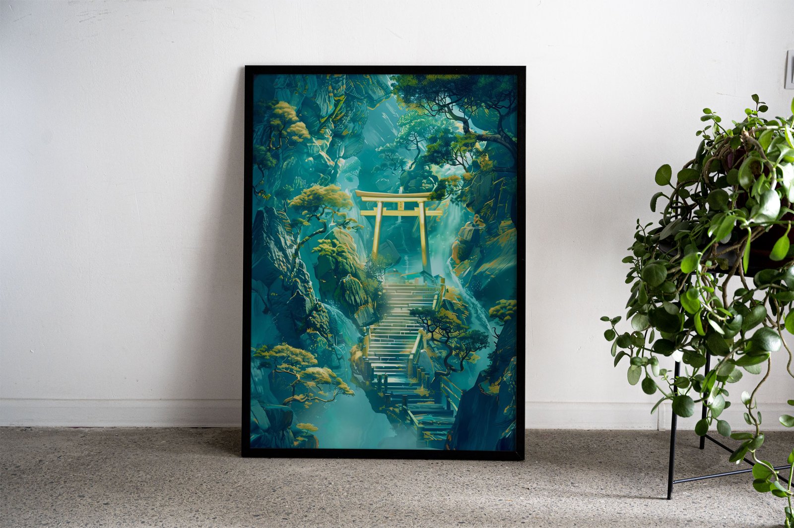Mystical Forest art Asian Style Poster | Wall Ar t for Home & Office | High-Quality Print - High-Quality Visual Display