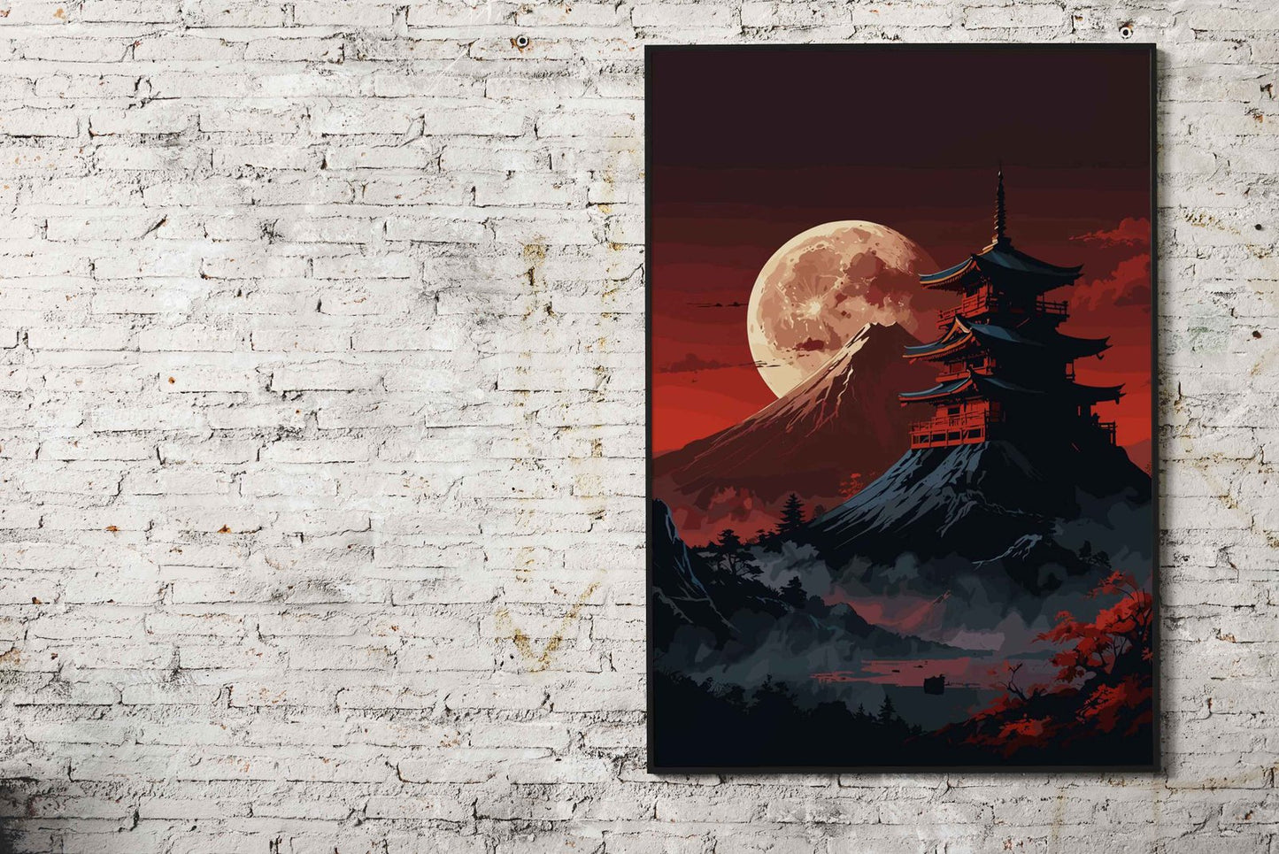 Mystical Japanese Shrine Asian Style Poster |  Wall Art for Home & Office | High-Quality Print - High-Quality Visual Display
