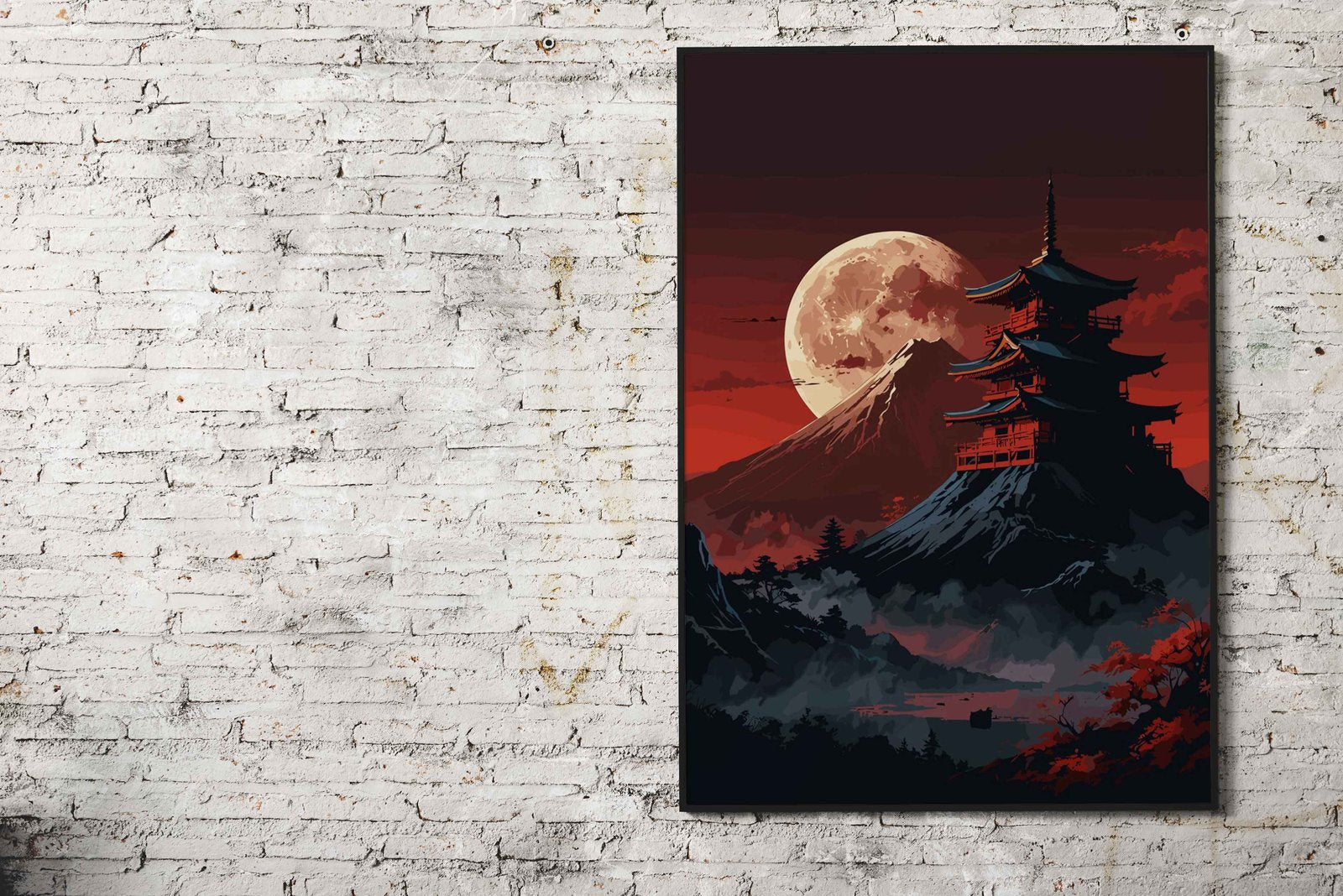 Mystical Japanese Shrine Asian Style Poster |  Wall Art for Home & Office | High-Quality Print - High-Quality Visual Display