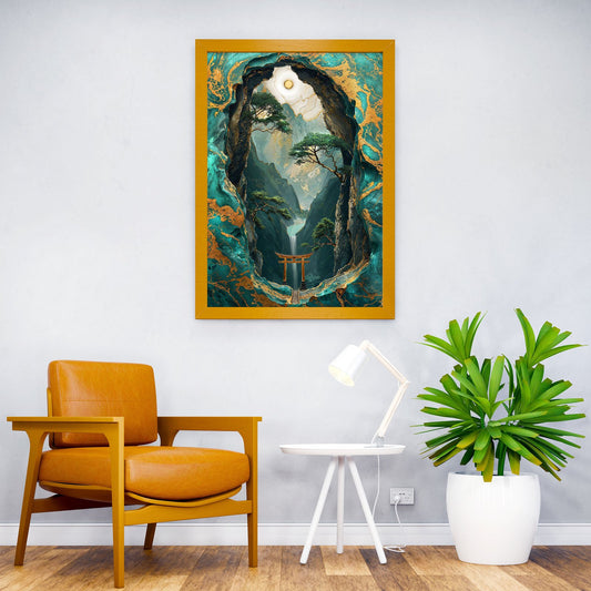 Mystical Kintsugi Passage Asian Style Poster |  Wall Art for Home & Office | High-Quality Print - High-Quality Visual Display