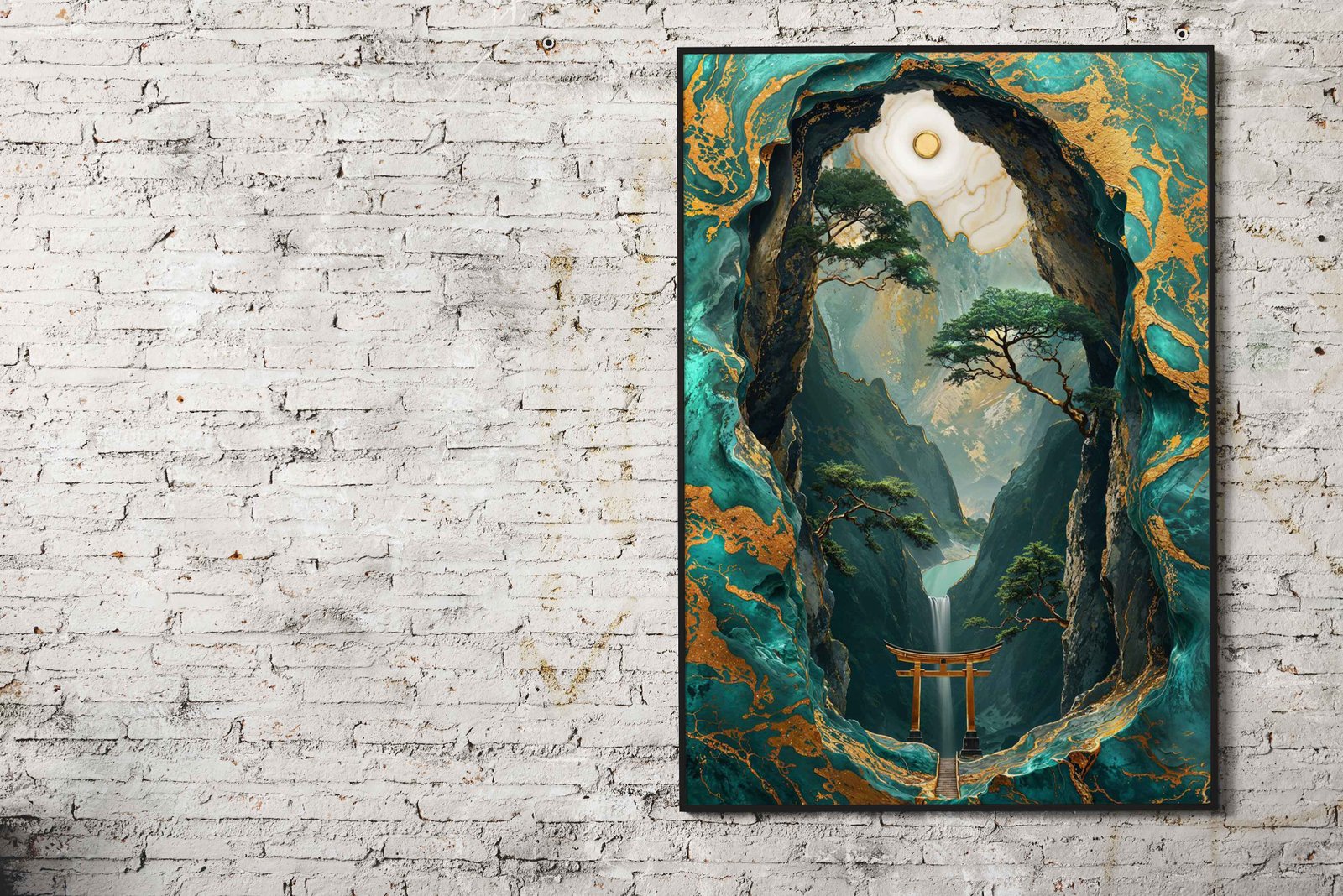 Mystical Kintsugi Passage Asian Style Poster |  Wall Art for Home & Office | High-Quality Print - High-Quality Visual Display