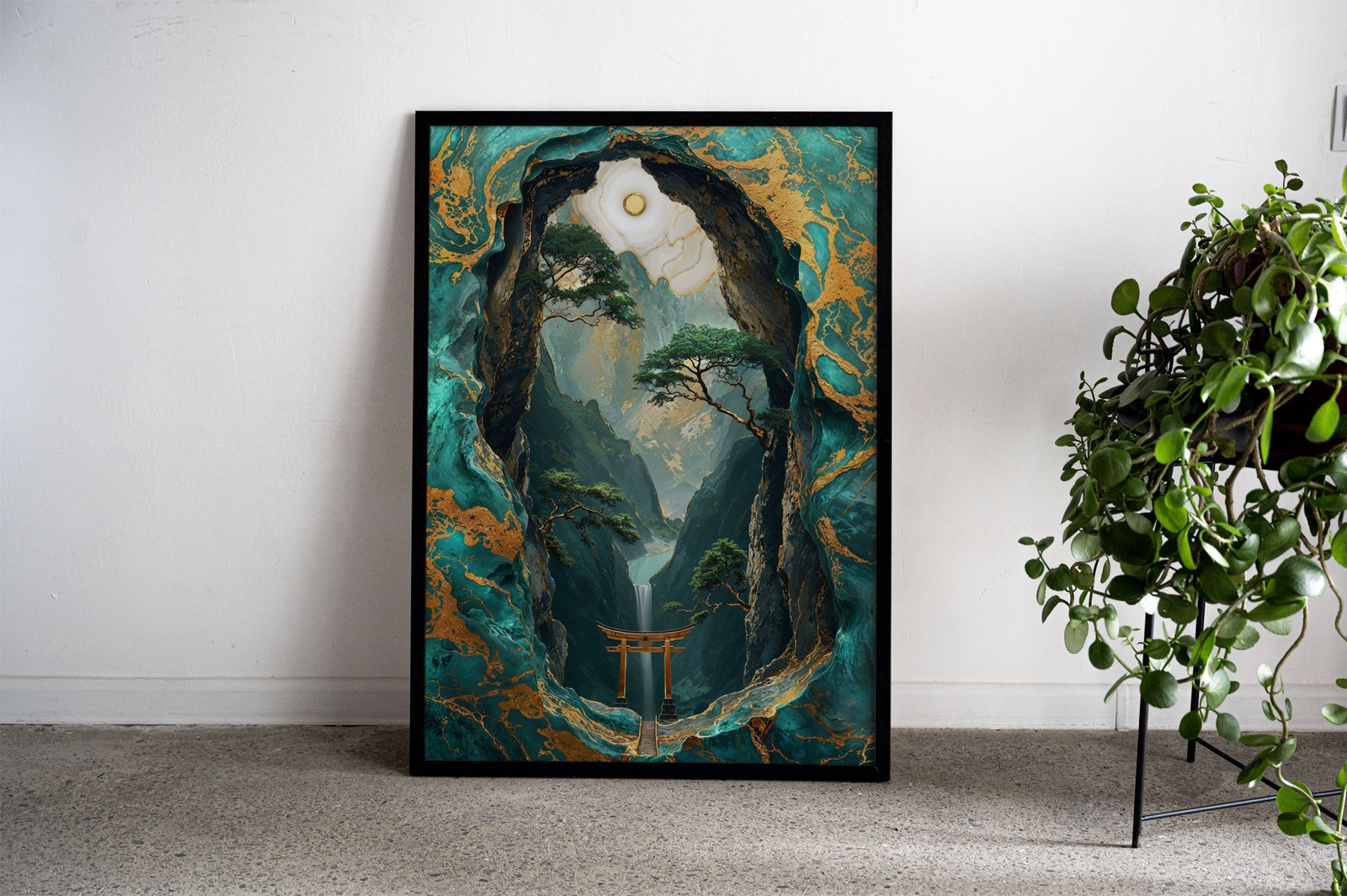 Mystical Kintsugi Passage Asian Style Poster |  Wall Art for Home & Office | High-Quality Print - High-Quality Visual Display