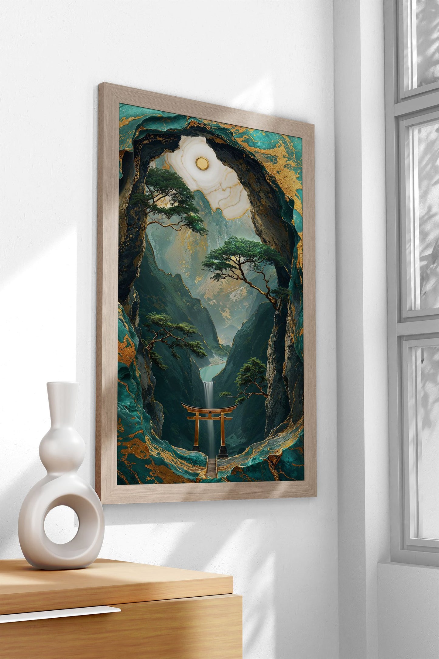 Mystical Kintsugi Passage Asian Style Poster |  Wall Art for Home & Office | High-Quality Print - High-Quality Visual Display