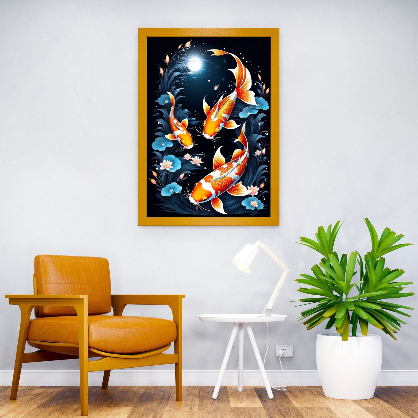 Mystical Koi Fish Asian Style Poster | Wall Art f or Home & Office | High-Quality Print - High-Quality Visual Display