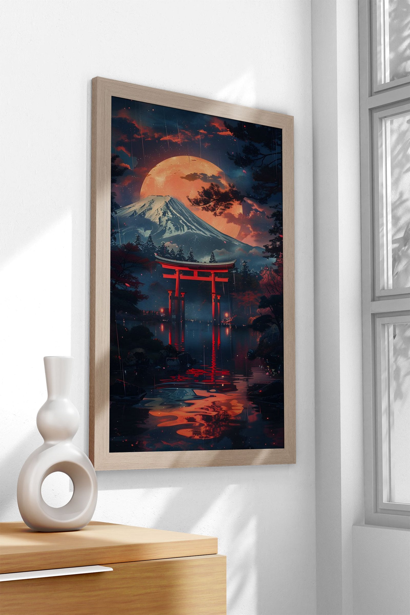 Mystical Night japanese Asian Style Poster | W all Art for Home & Office | High-Quality Print - High-Quality Visual Display