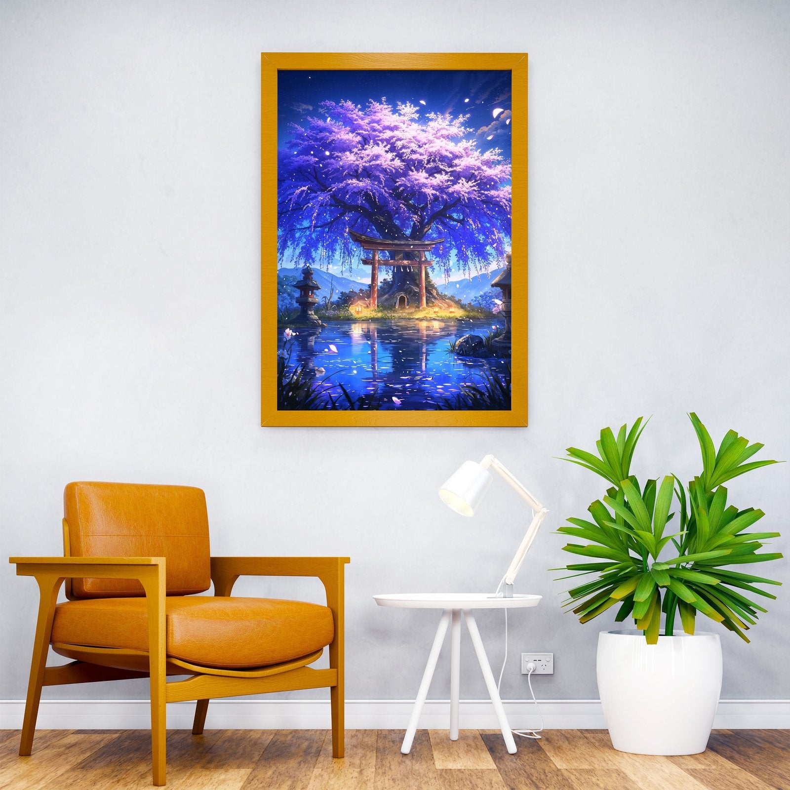 Mystical Sakura Portal Asian Style Poster | Wa ll Art for Home & Office | High-Quality Print - High-Quality Visual Display