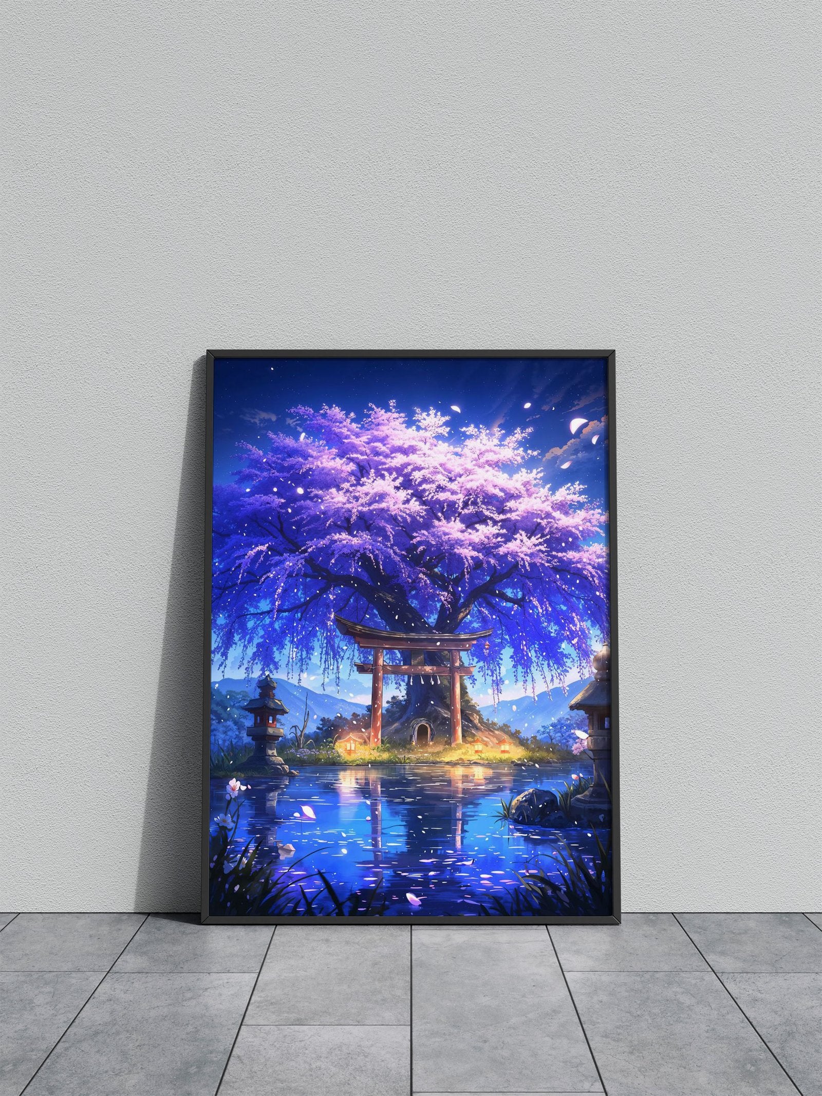 Mystical Sakura Portal Asian Style Poster | Wa ll Art for Home & Office | High-Quality Print - High-Quality Visual Display