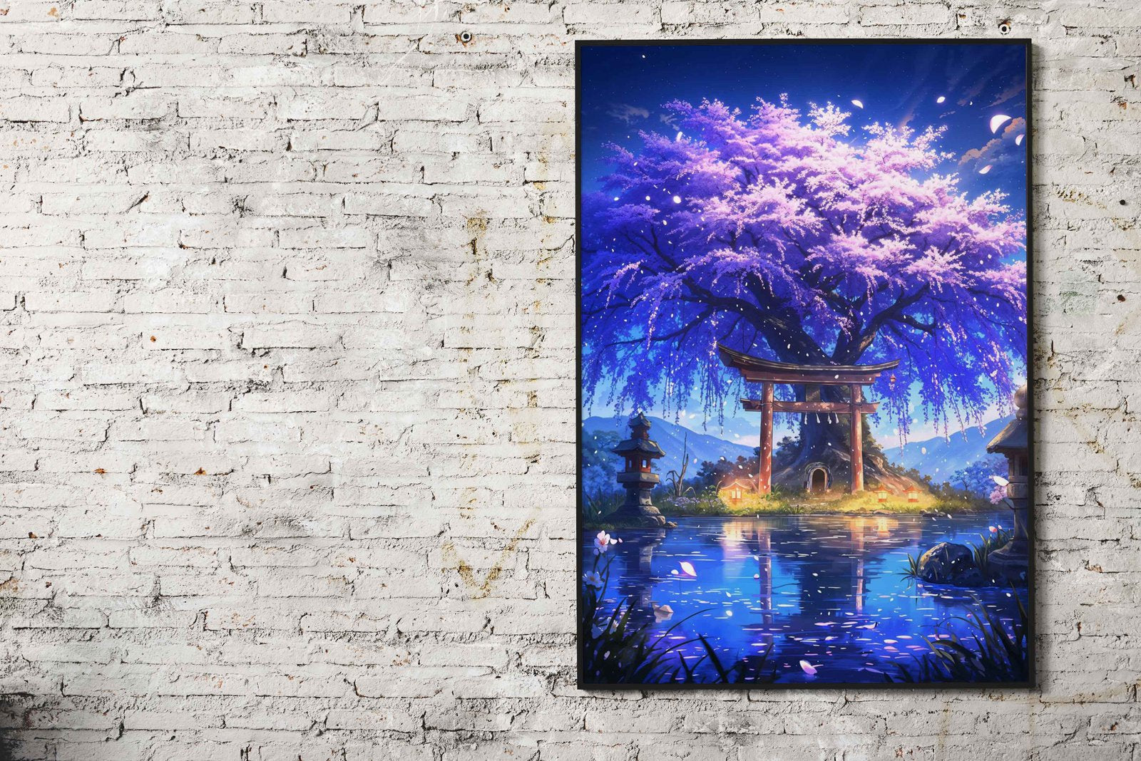 Mystical Sakura Portal Asian Style Poster | Wa ll Art for Home & Office | High-Quality Print - High-Quality Visual Display