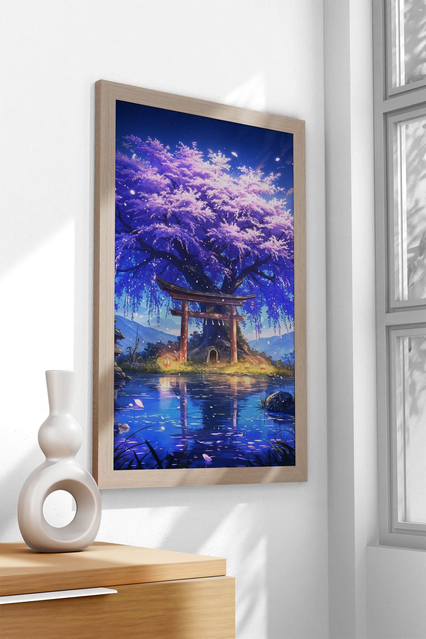 Mystical Sakura Portal Asian Style Poster | Wa ll Art for Home & Office | High-Quality Print - High-Quality Visual Display