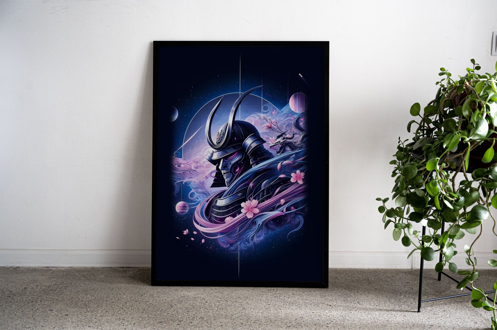 Mystical Samurai Anime Girl Asian Style Poste r | Wall Art for Home & Office | High-Quality Print - High-Quality Visual Display