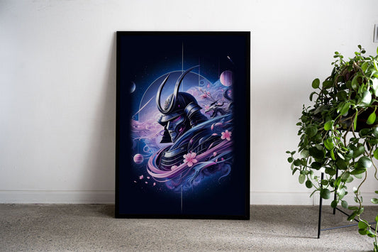 Mystical Samurai Anime Girl Asian Style Poste r | Wall Art for Home & Office | High-Quality Print - High-Quality Visual Display