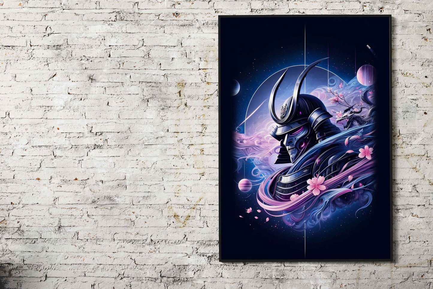 Mystical Samurai Anime Girl Asian Style Poste r | Wall Art for Home & Office | High-Quality Print - High-Quality Visual Display