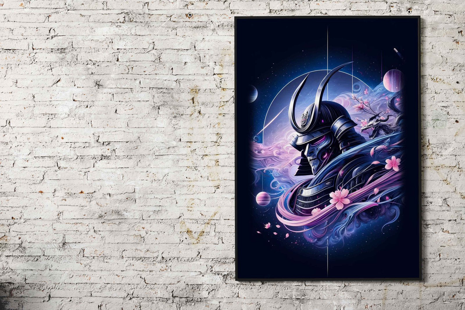 Mystical Samurai Anime Girl Asian Style Poste r | Wall Art for Home & Office | High-Quality Print - High-Quality Visual Display