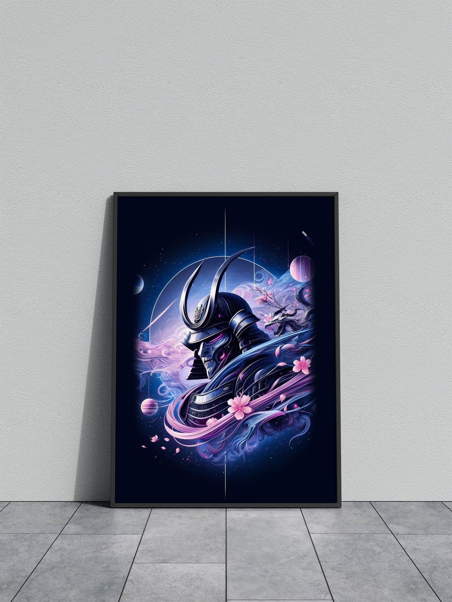 Mystical Samurai Anime Girl Asian Style Poste r | Wall Art for Home & Office | High-Quality Print - High-Quality Visual Display