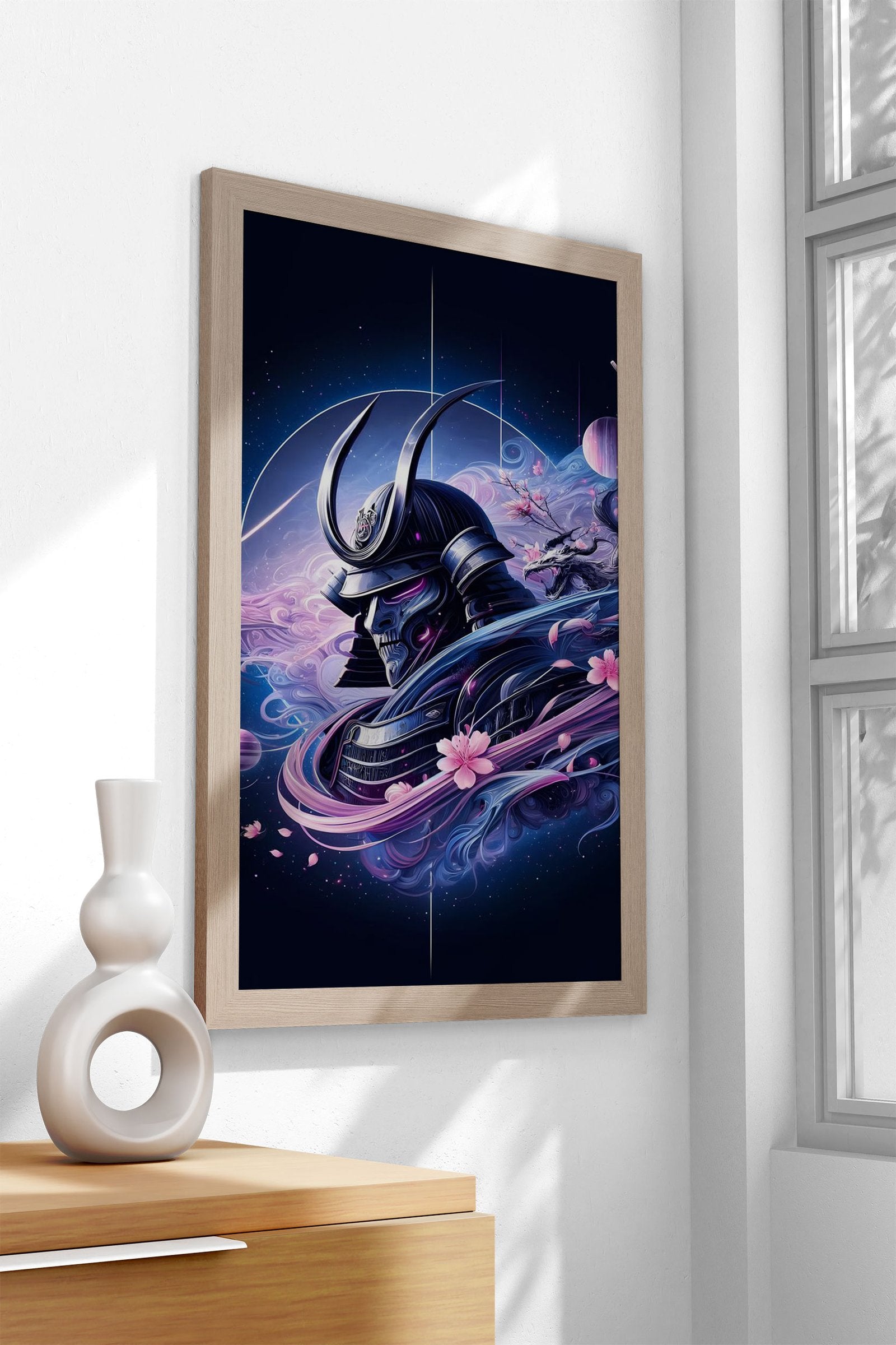 Mystical Samurai Anime Girl Asian Style Poste r | Wall Art for Home & Office | High-Quality Print - High-Quality Visual Display