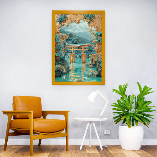 Mystical Torii Gate Asian Style Poster | Wall Ar t for Home & Office | High-Quality Print - High-Quality Visual Display