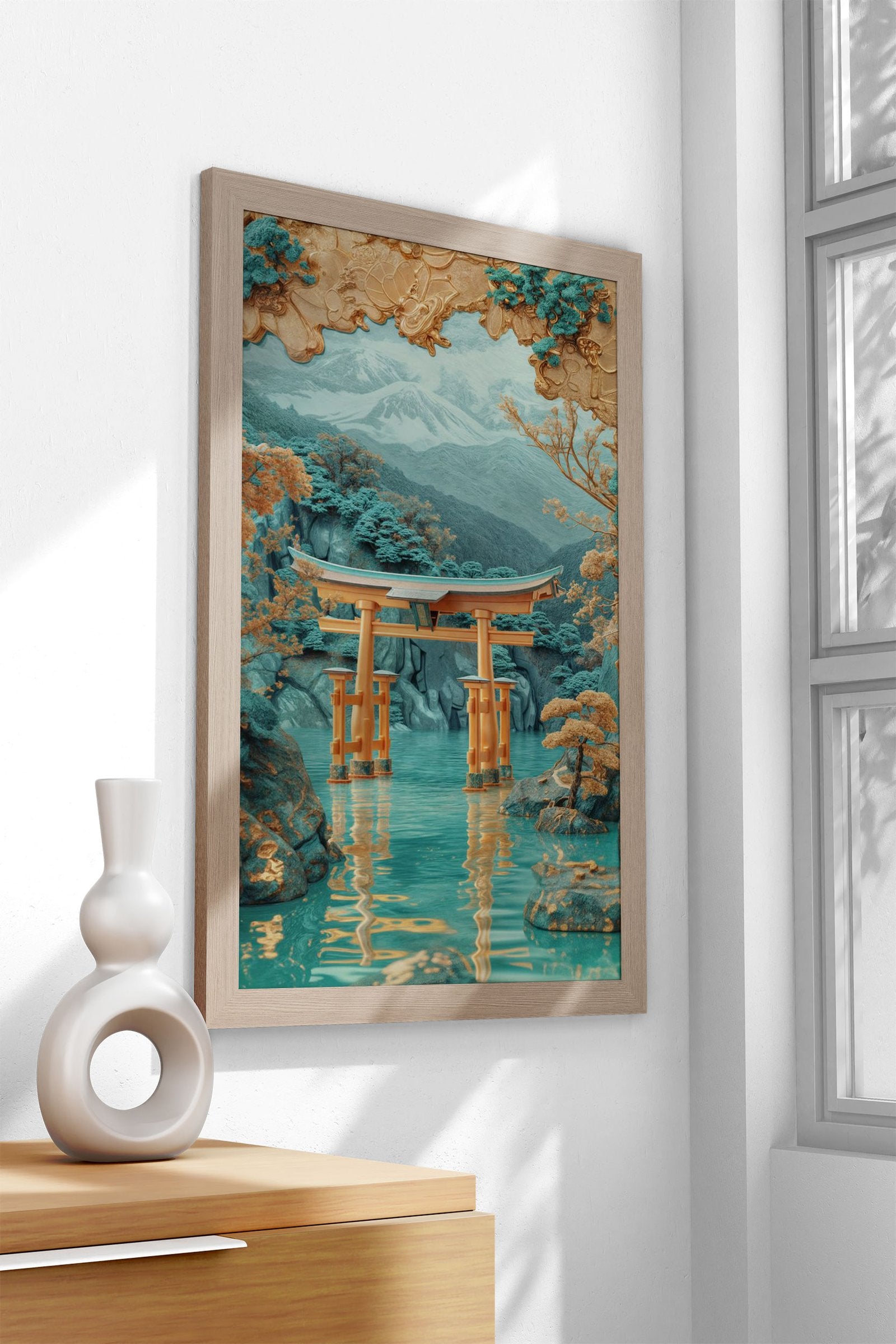 Mystical Torii Gate Asian Style Poster | Wall Ar t for Home & Office | High-Quality Print - High-Quality Visual Display