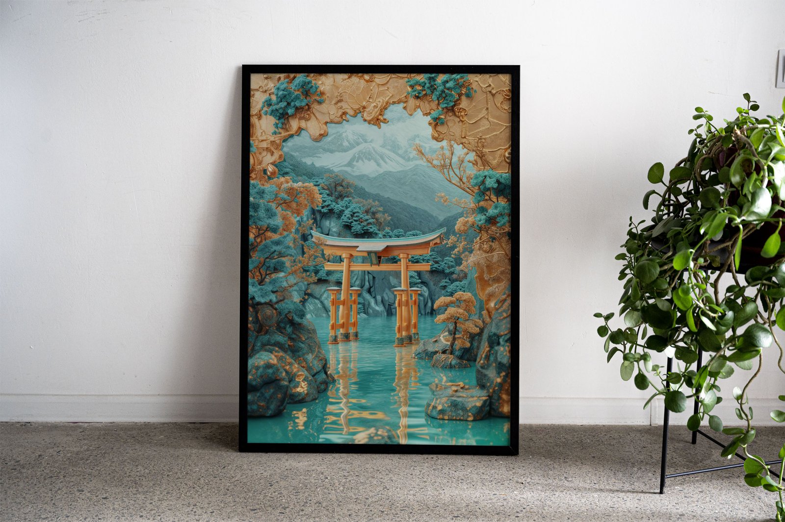 Mystical Torii Gate Asian Style Poster | Wall Ar t for Home & Office | High-Quality Print - High-Quality Visual Display