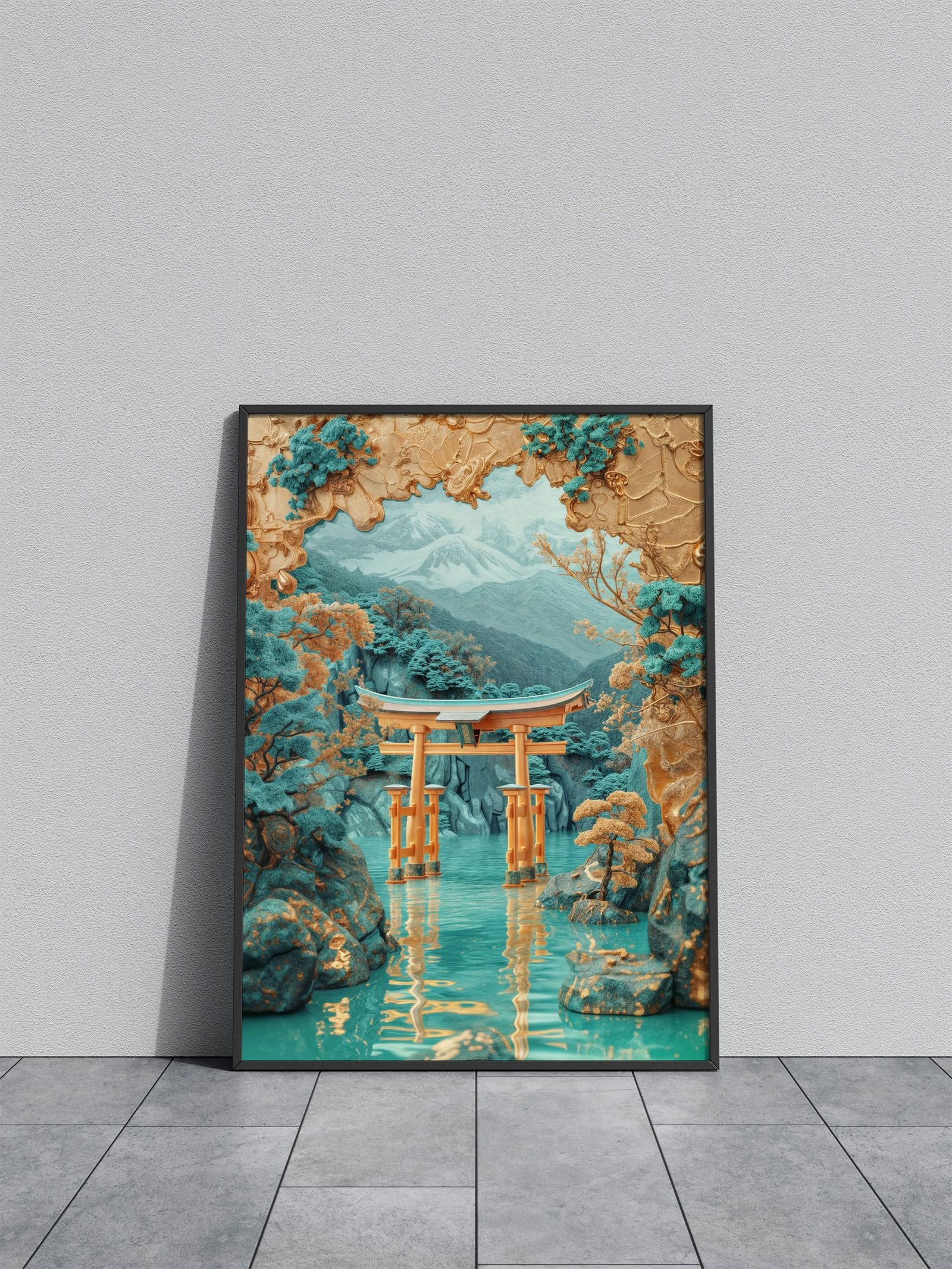 Mystical Torii Gate Asian Style Poster | Wall Ar t for Home & Office | High-Quality Print - High-Quality Visual Display