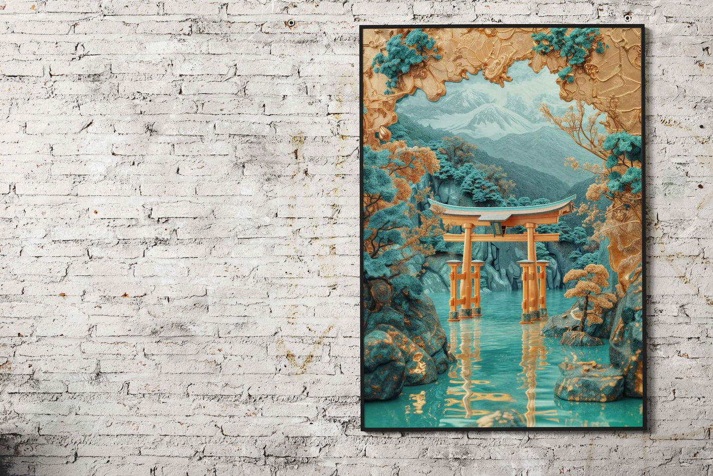 Mystical Torii Gate Asian Style Poster | Wall Ar t for Home & Office | High-Quality Print - High-Quality Visual Display