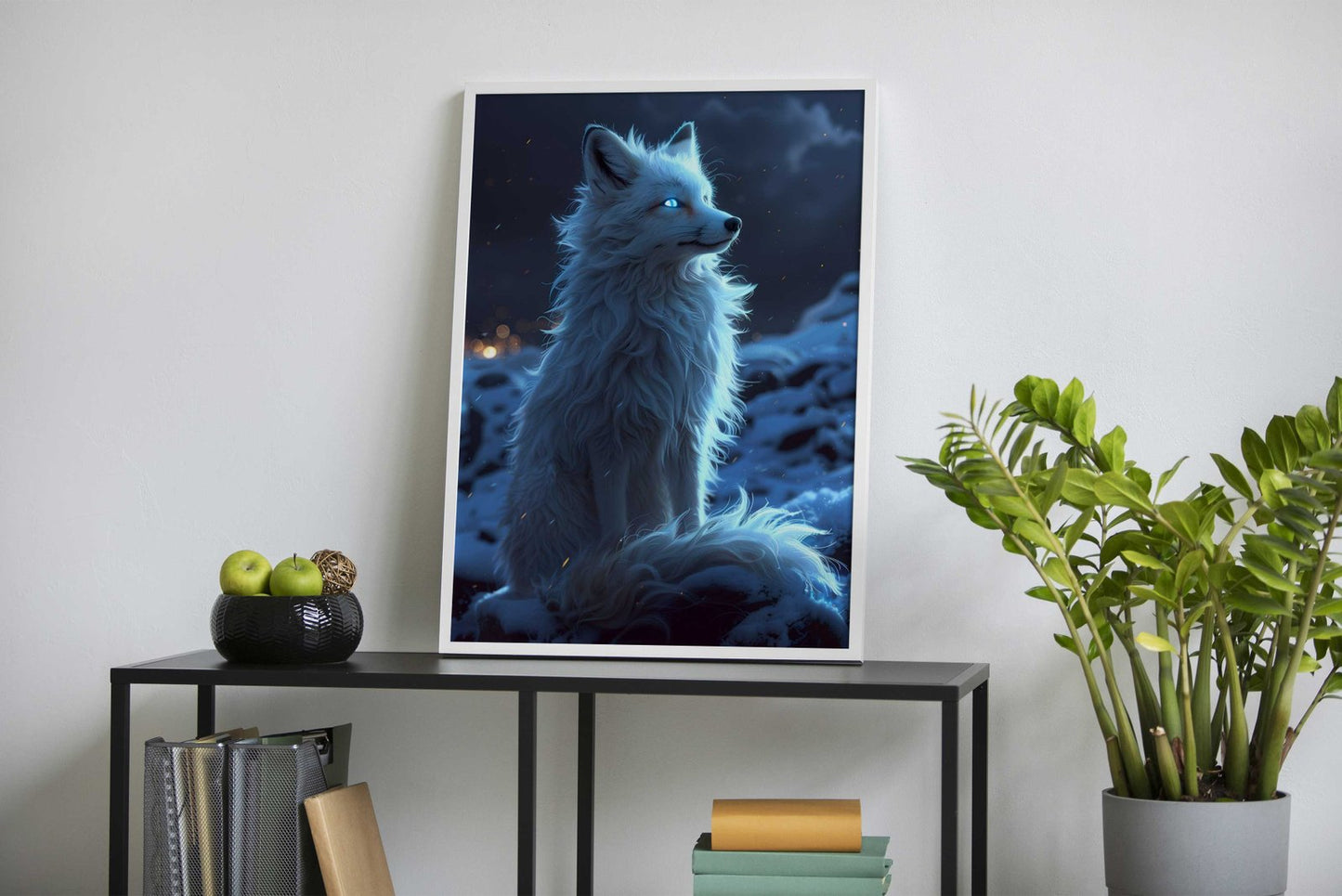 Mystical White Fox Asian Style Poster | Wall Ar t for Home & Office | High-Quality Print - High-Quality Visual Display