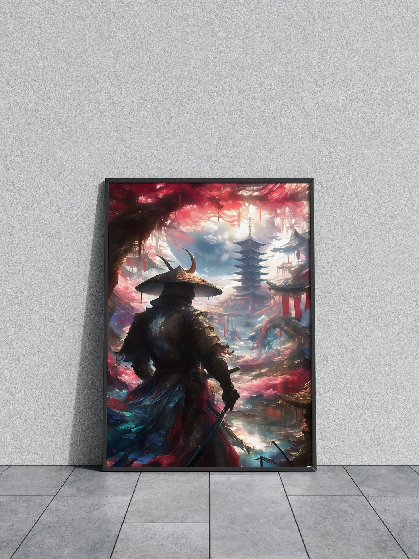 Mystical chinese Samurai Asian Style Poster |  Wall Art for Home & Office | High-Quality Print - High-Quality Visual Display
