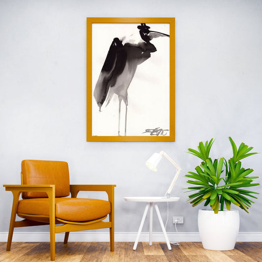 N933 Funny Bird Asian Style Poster | Wall Art f or Home & Office | High-Quality Print - High-Quality Visual Display