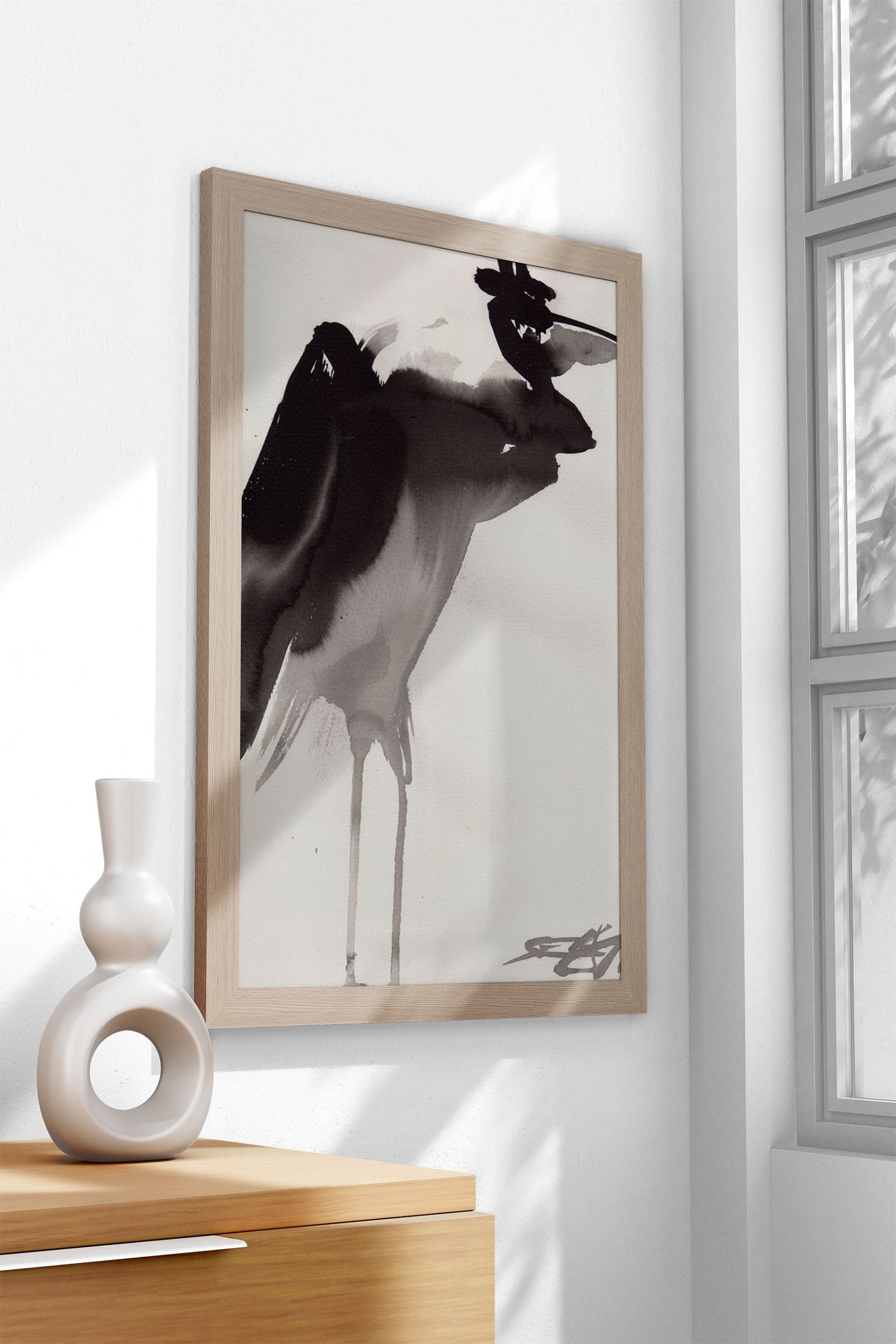 N933 Funny Bird Asian Style Poster | Wall Art f or Home & Office | High-Quality Print - High-Quality Visual Display