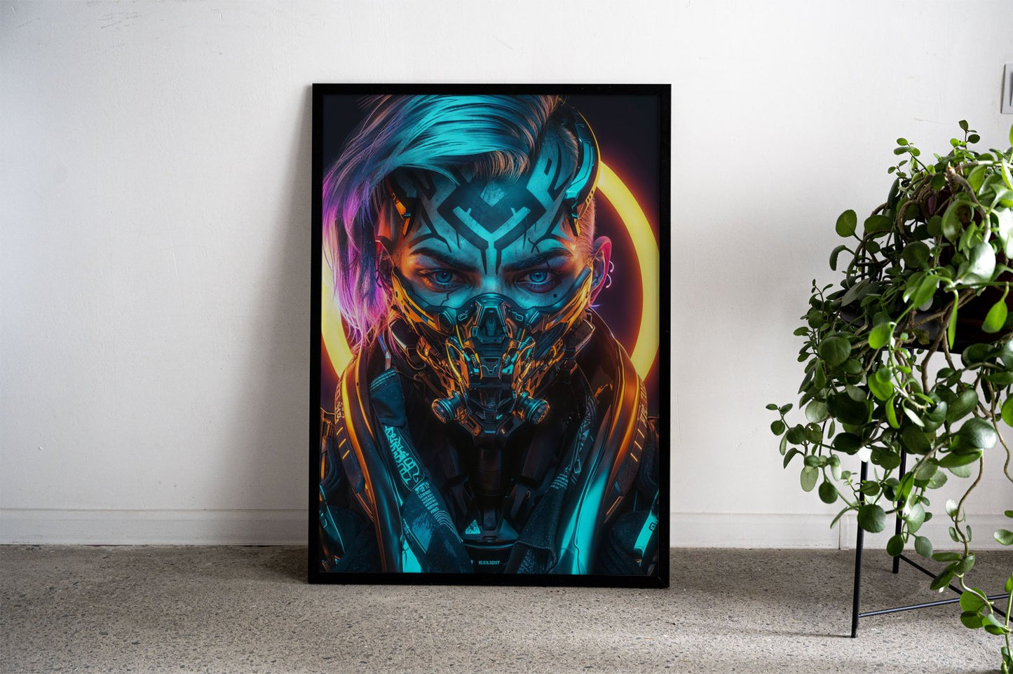 NEON NINJA Asian Style Poster | Wall Art for H ome & Office | High-Quality Print - High-Quality Visual Display
